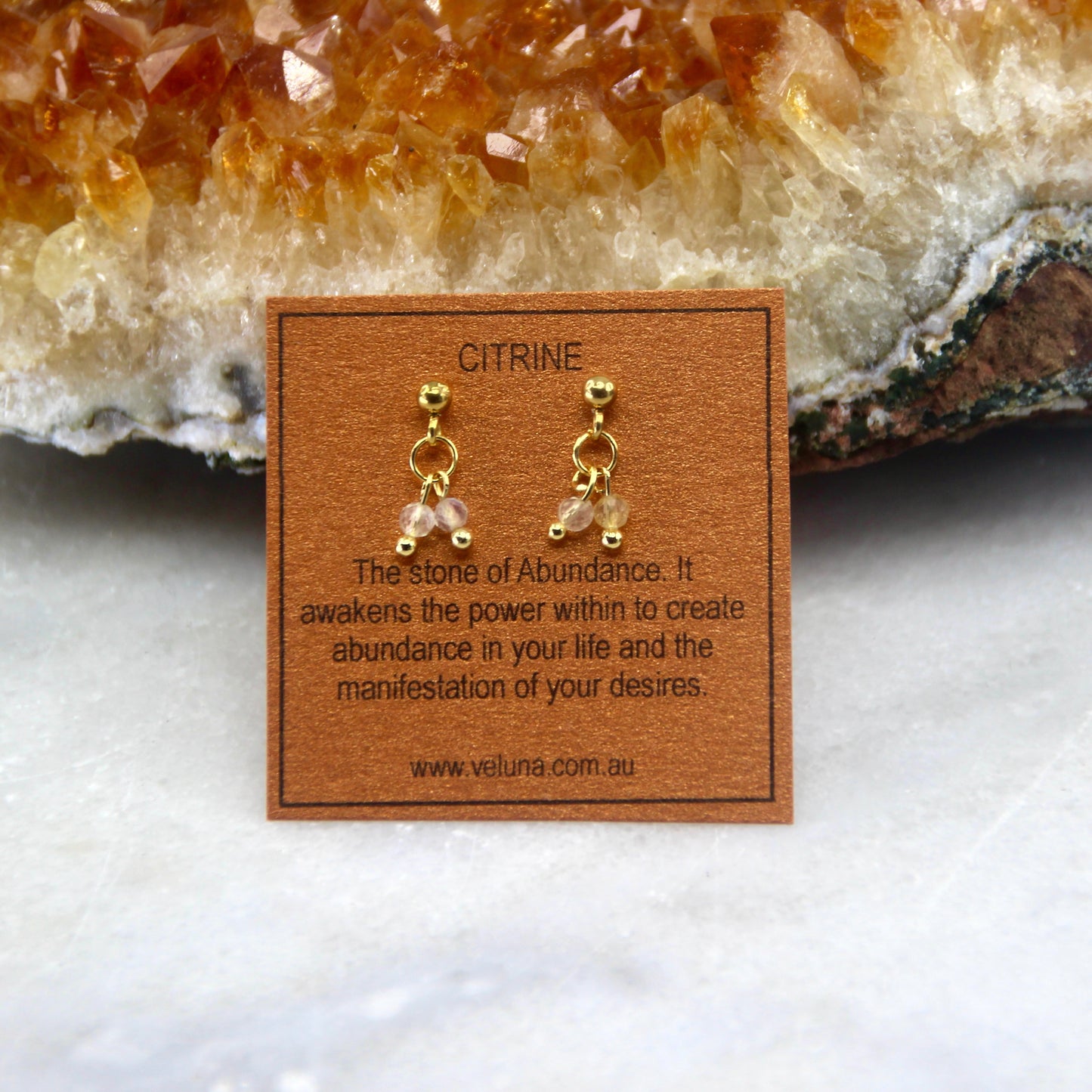 Golden Age Birthstone Stud Earring