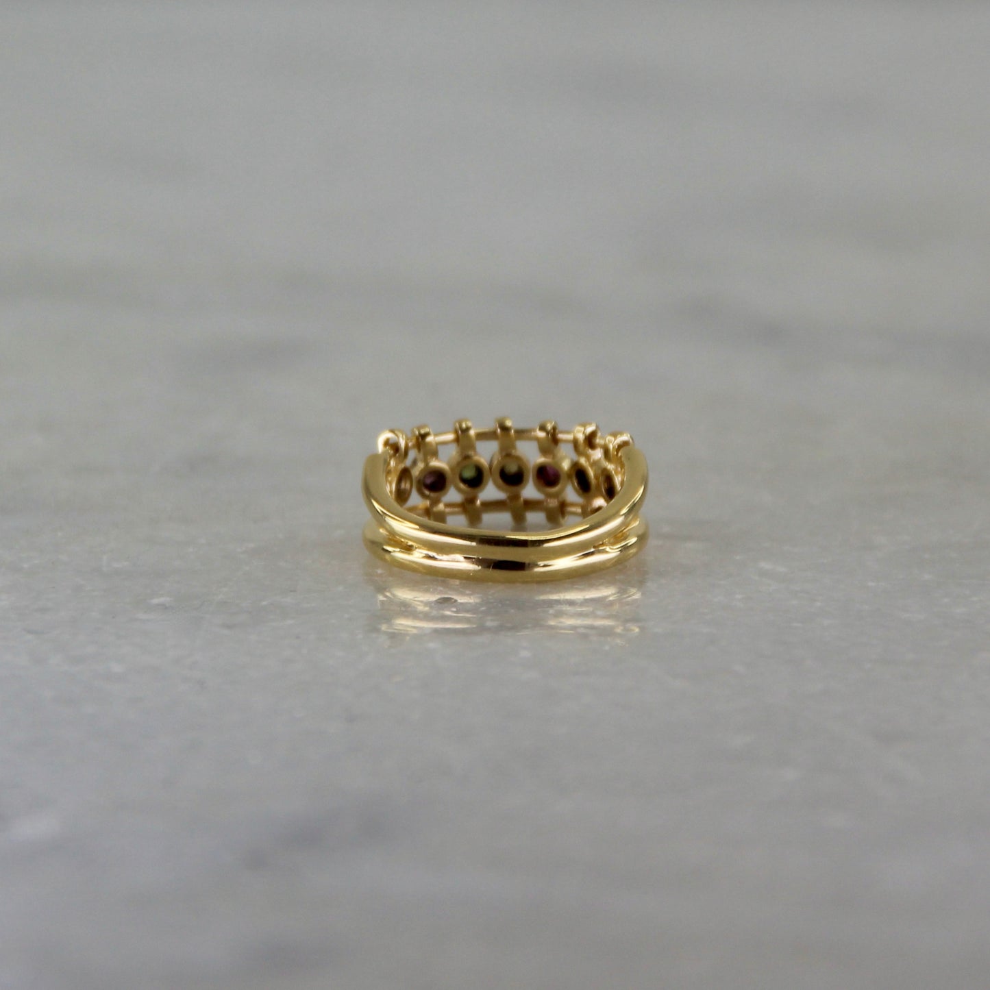 Divine Weaver Multi Tourmaline Ring