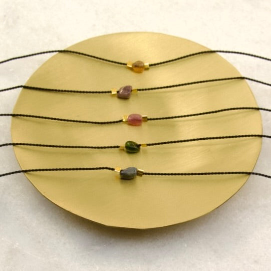 Divine Treasures Tourmaline Thread Choker/Necklace