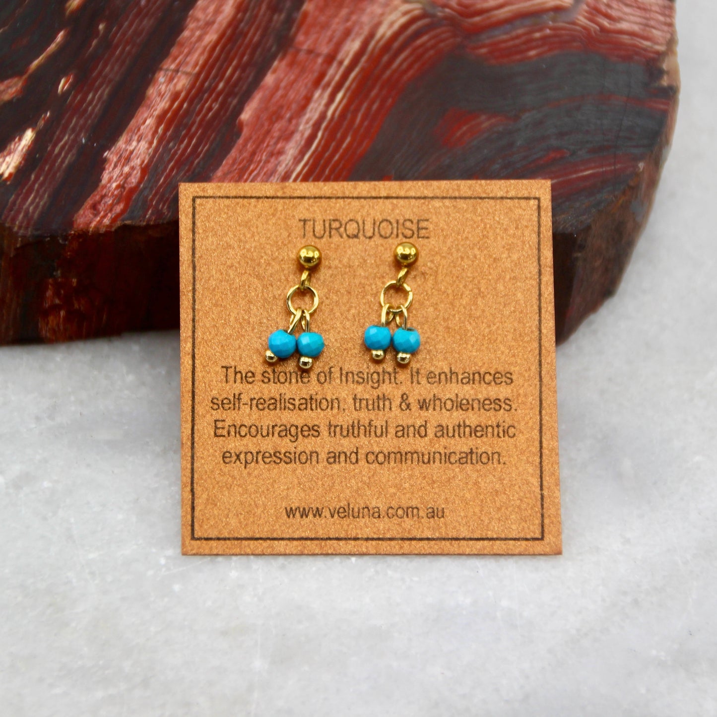 Golden Age Birthstone Stud Earring