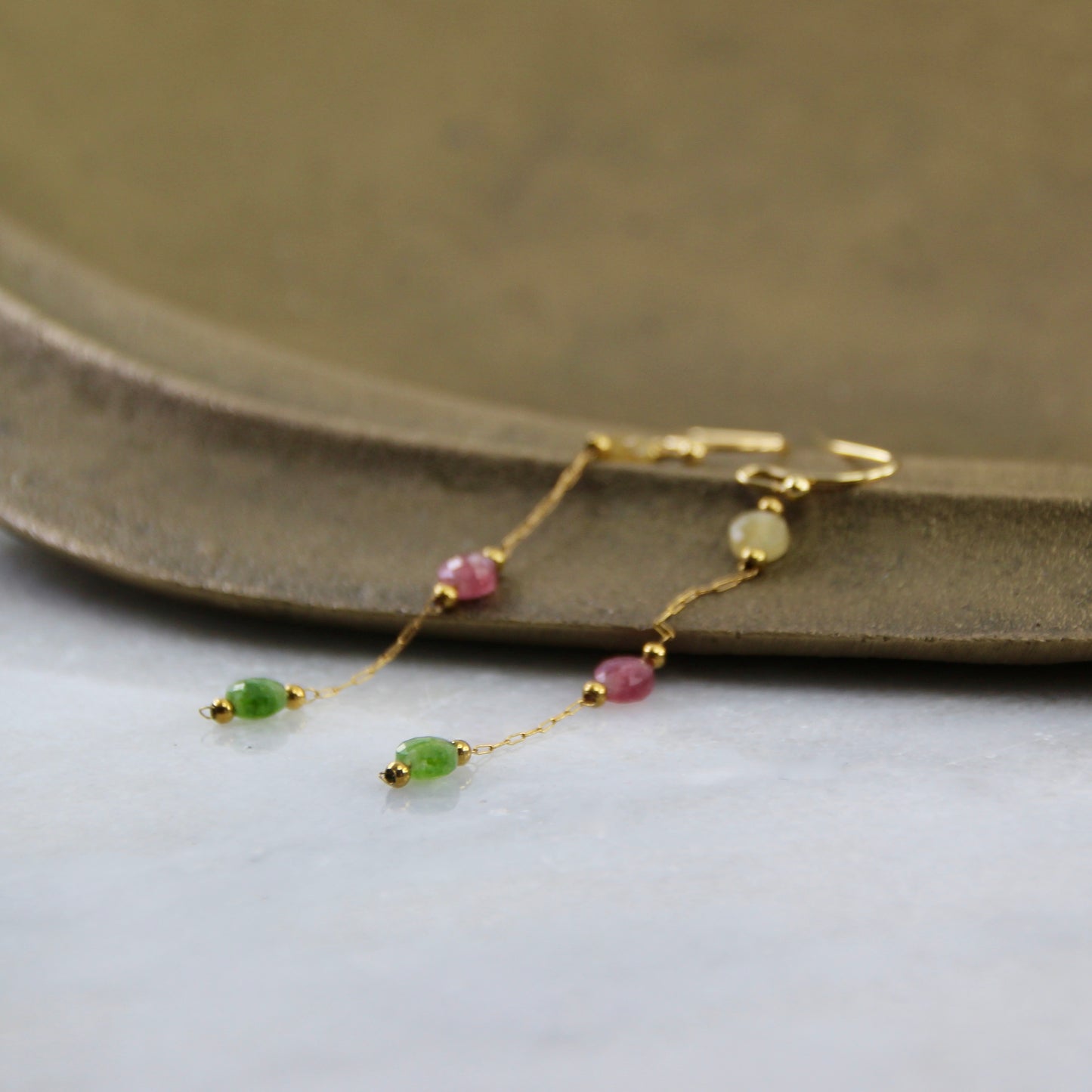 Wanderlust Tourmaline Chain Earring