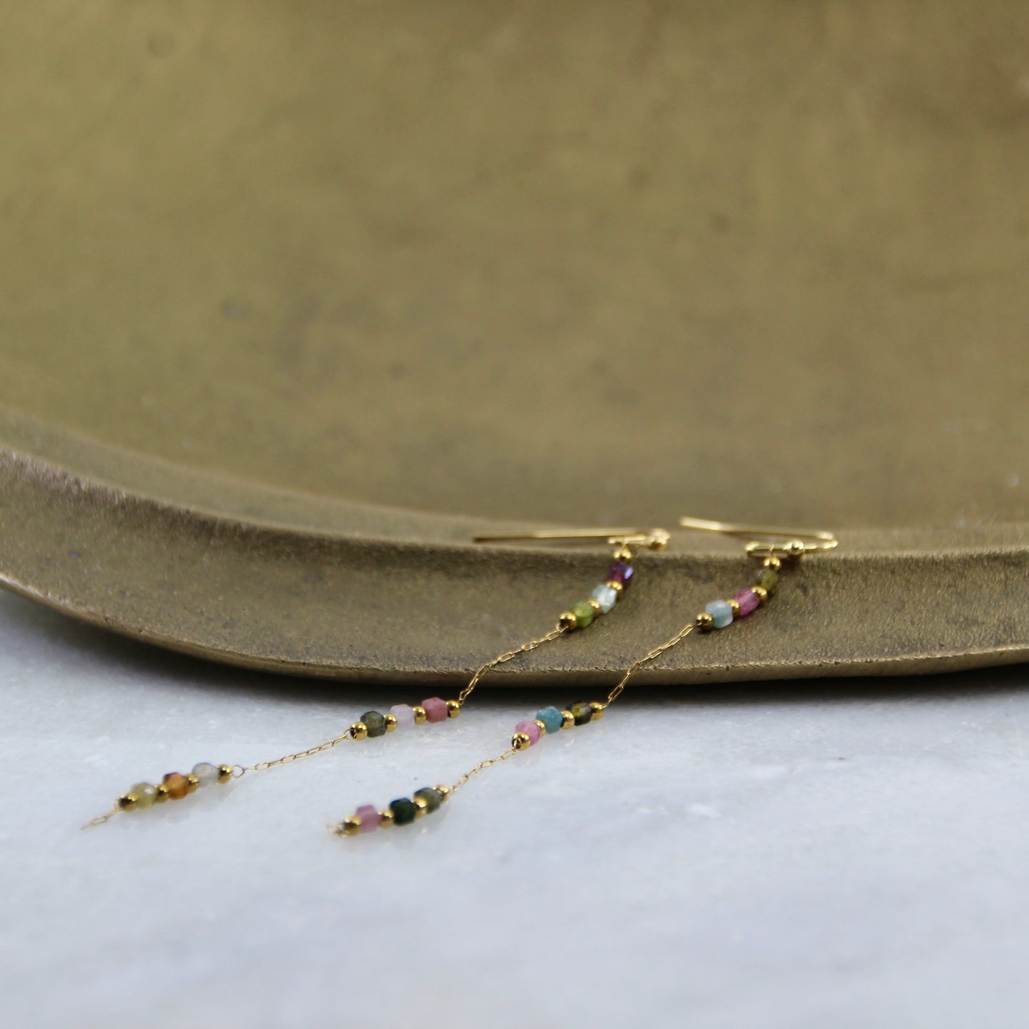 Wanderlust Tourmaline Chain Earring