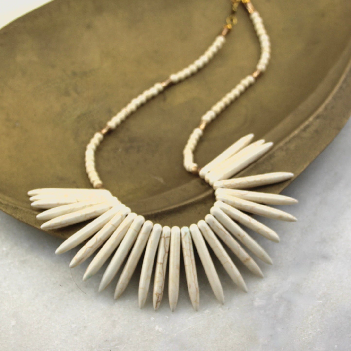 Journey Within Howlite Neckpiece