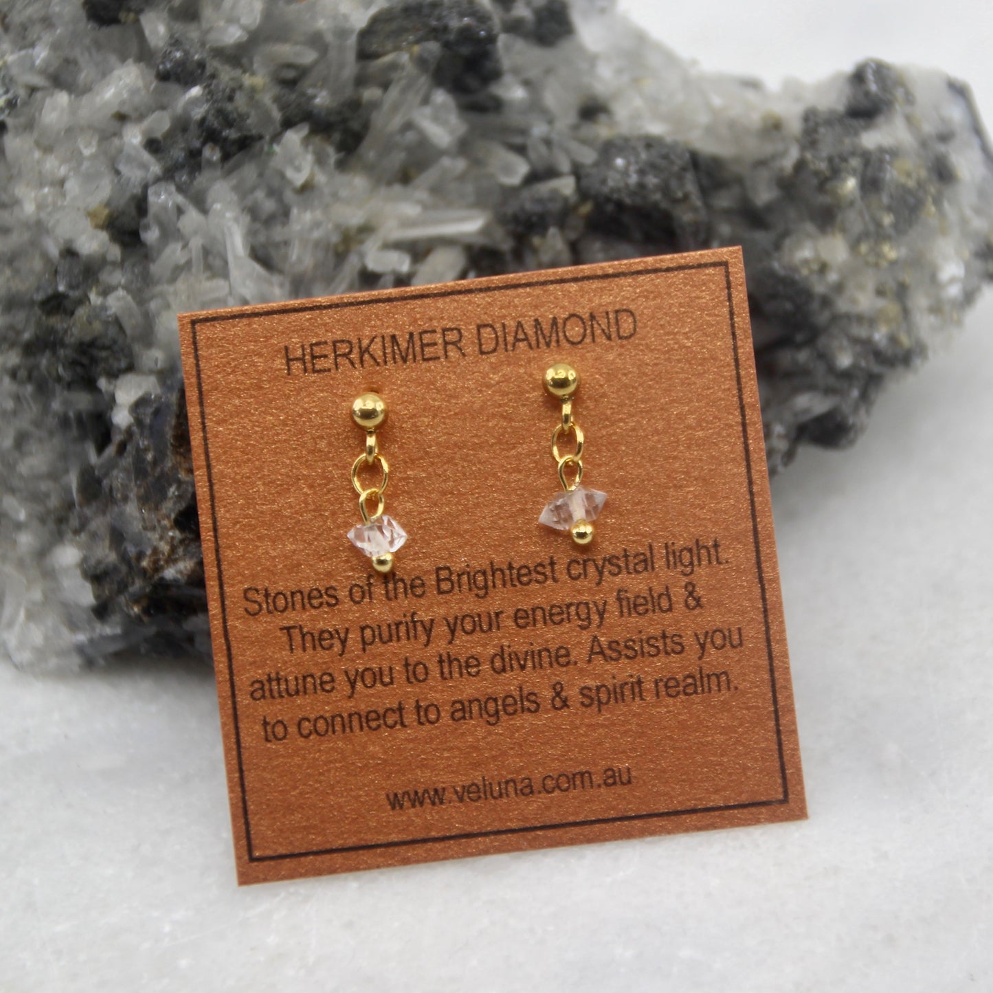Golden Age Birthstone Stud Earring