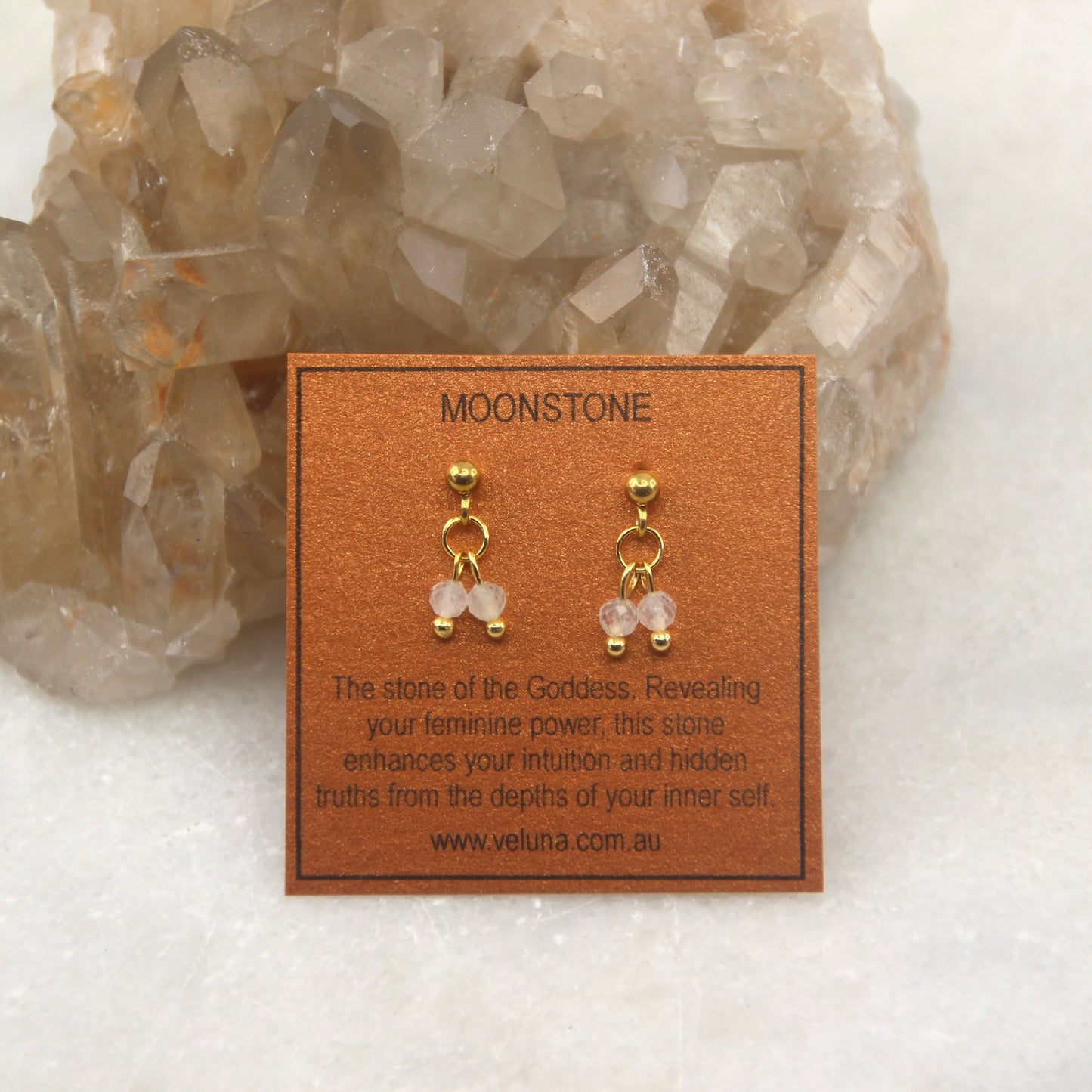 Golden Age Birthstone Stud Earring