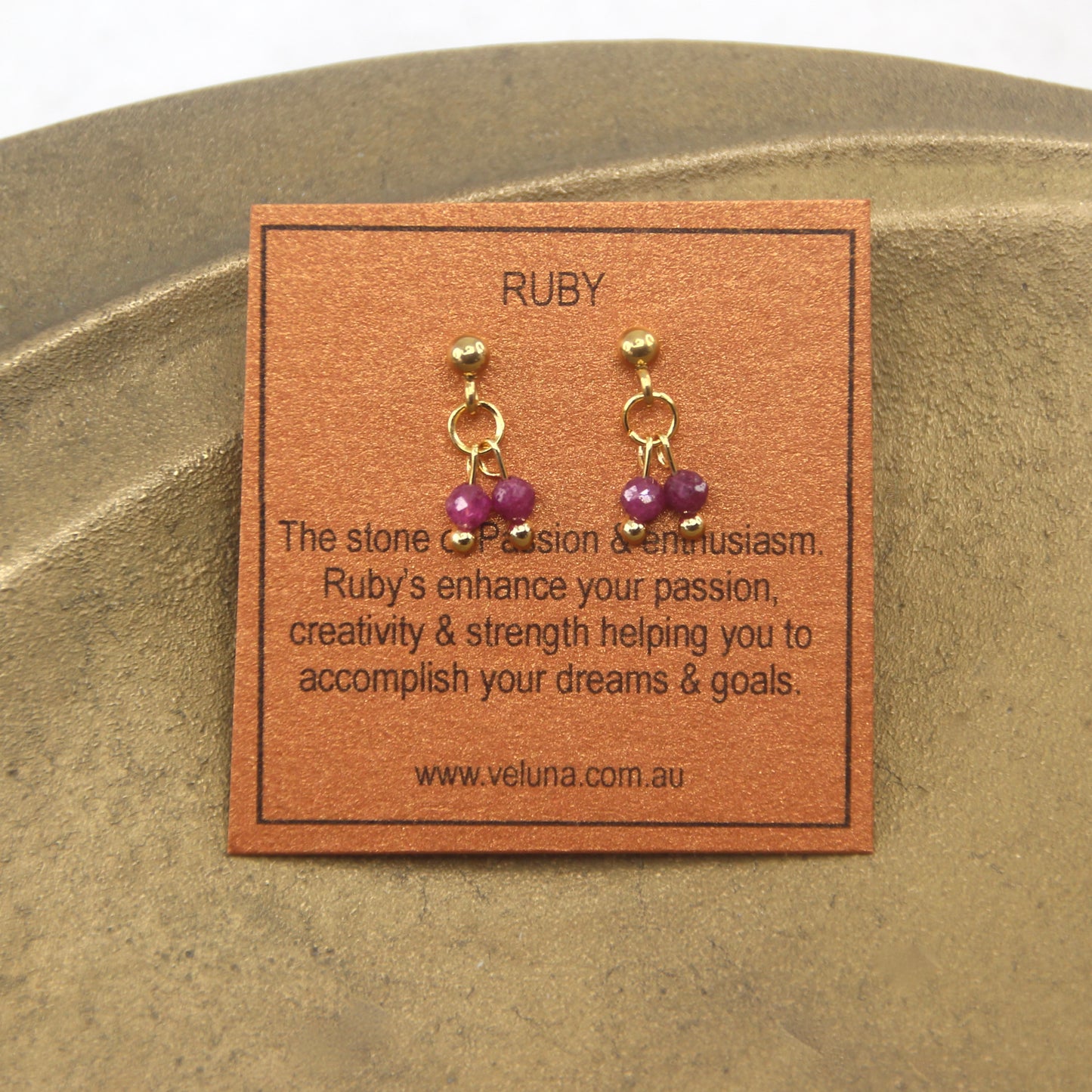 Golden Age Birthstone Stud Earring