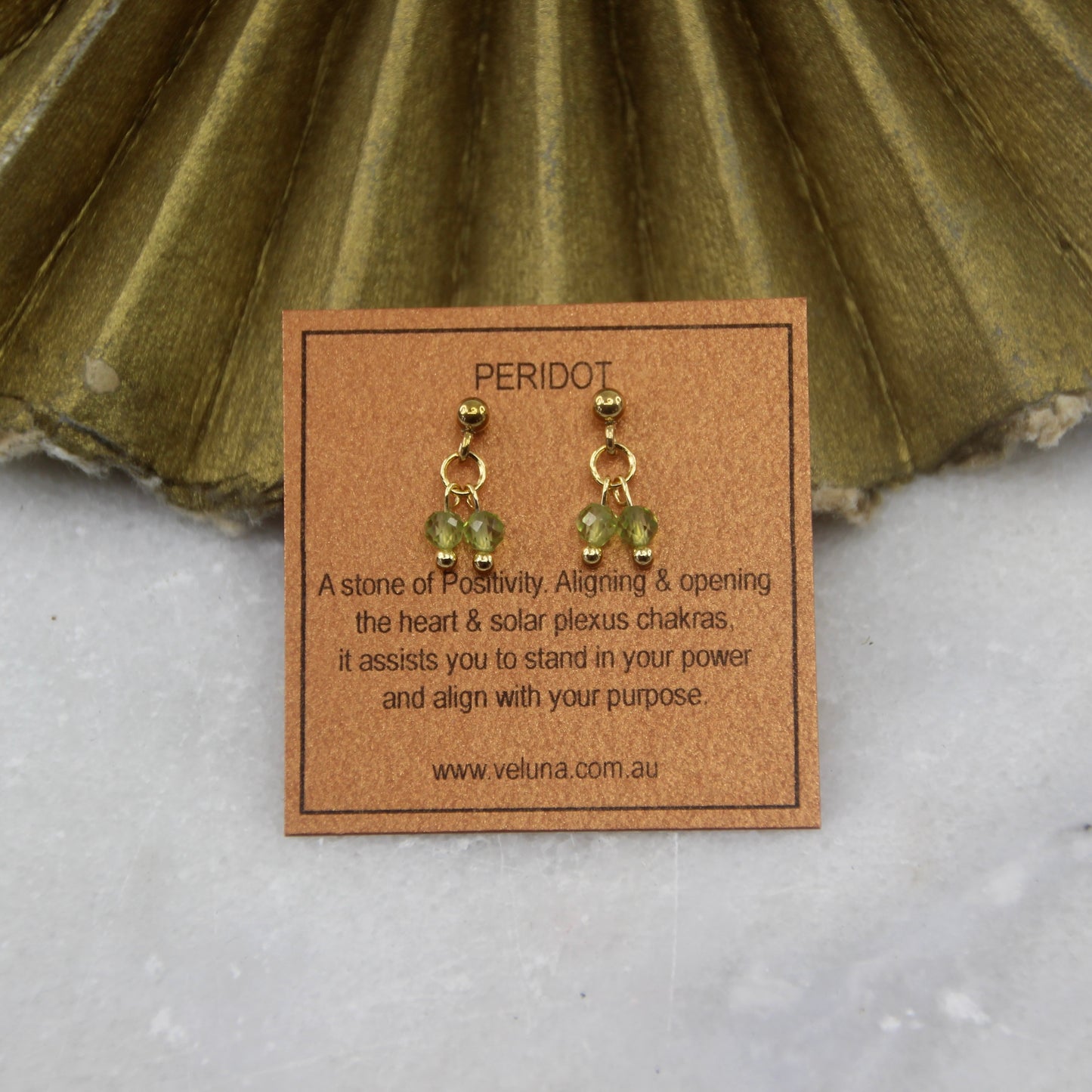 Golden Age Birthstone Stud Earring