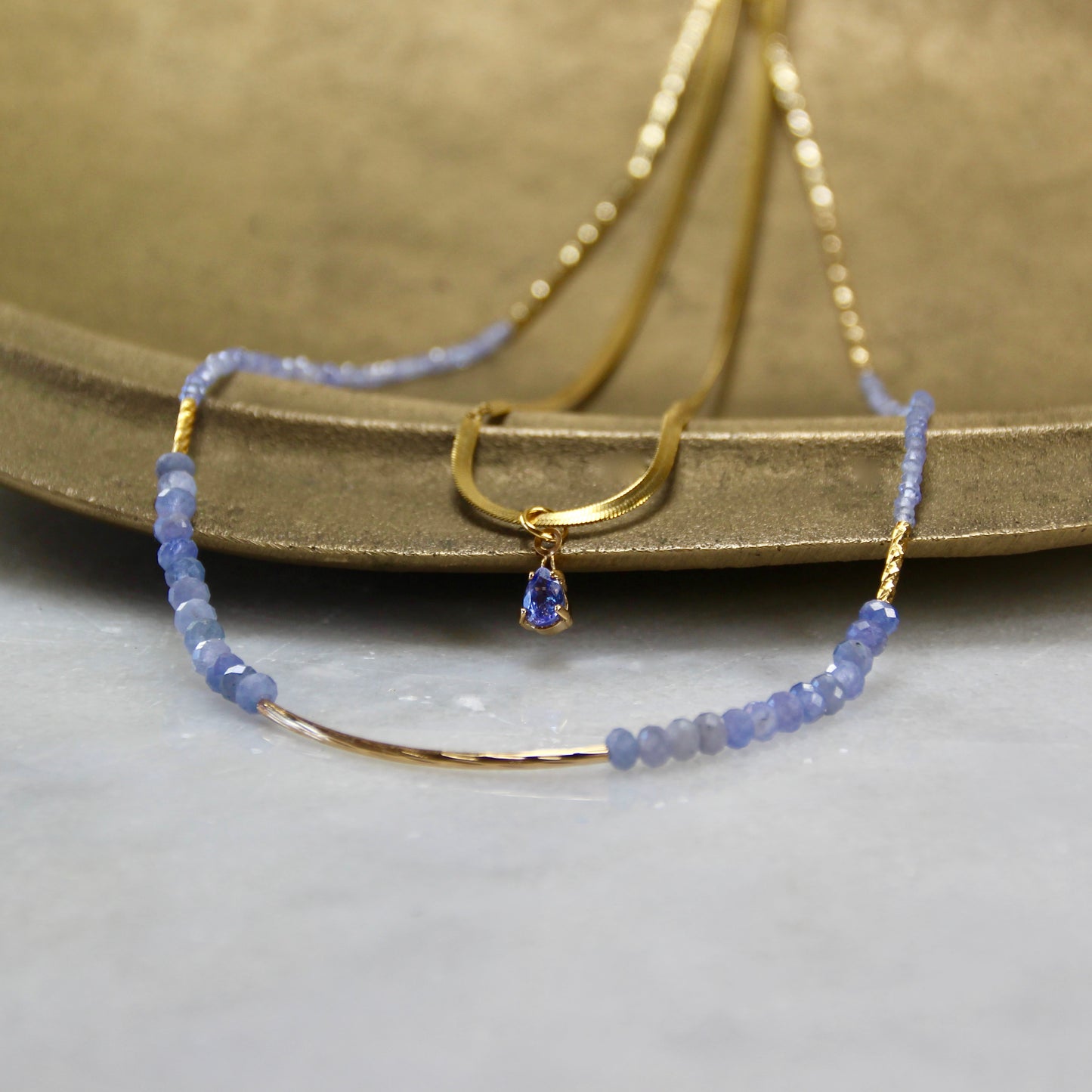 Inner Realm Halo Gemstone Necklace