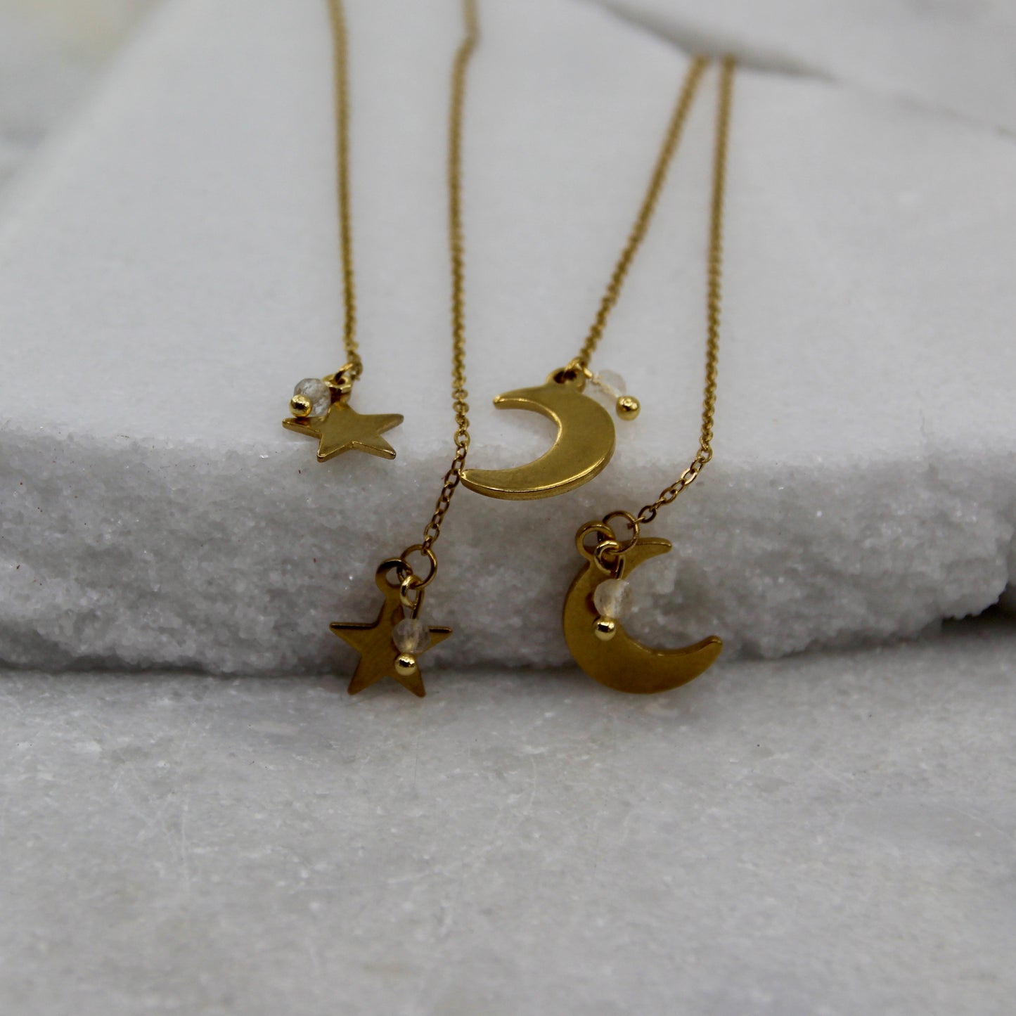 The Stars & Moon Thread Earring