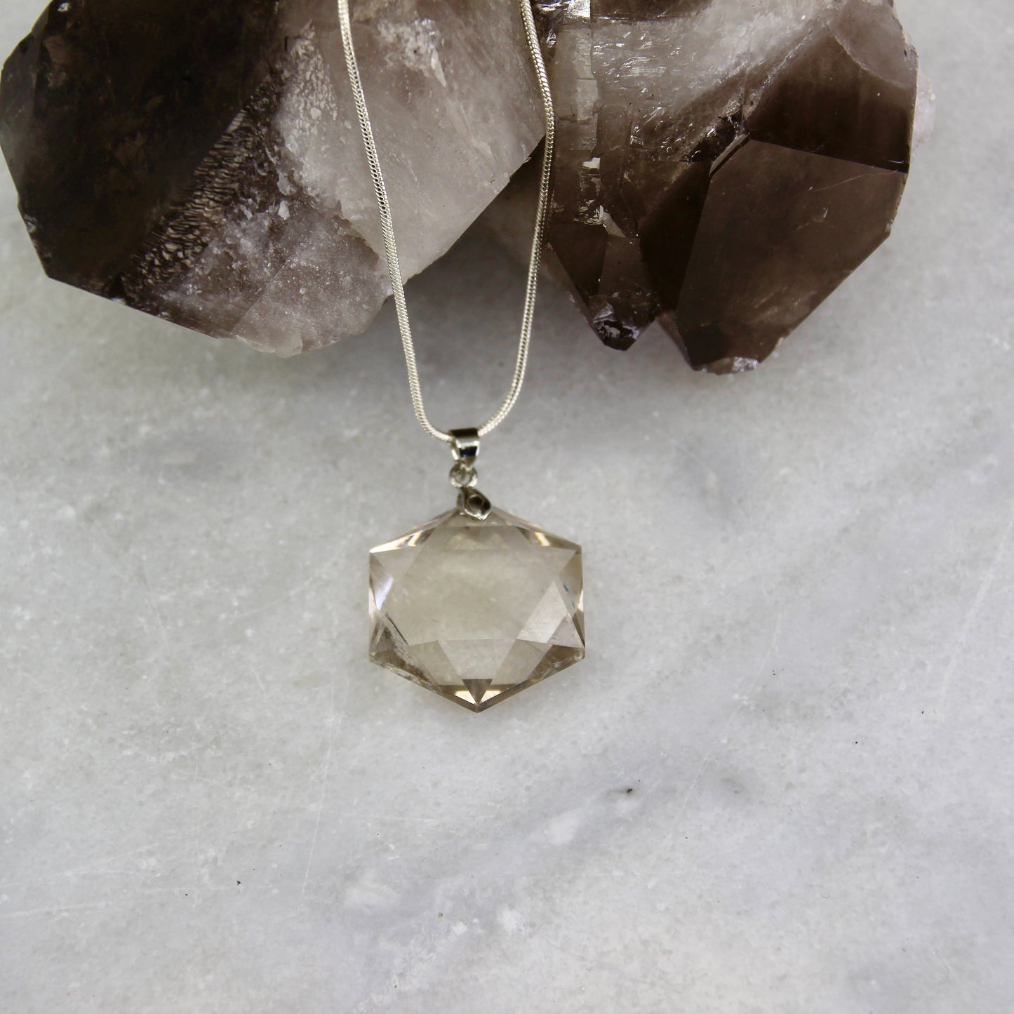 Nebula's Kiss Smoky Quartz Pendant