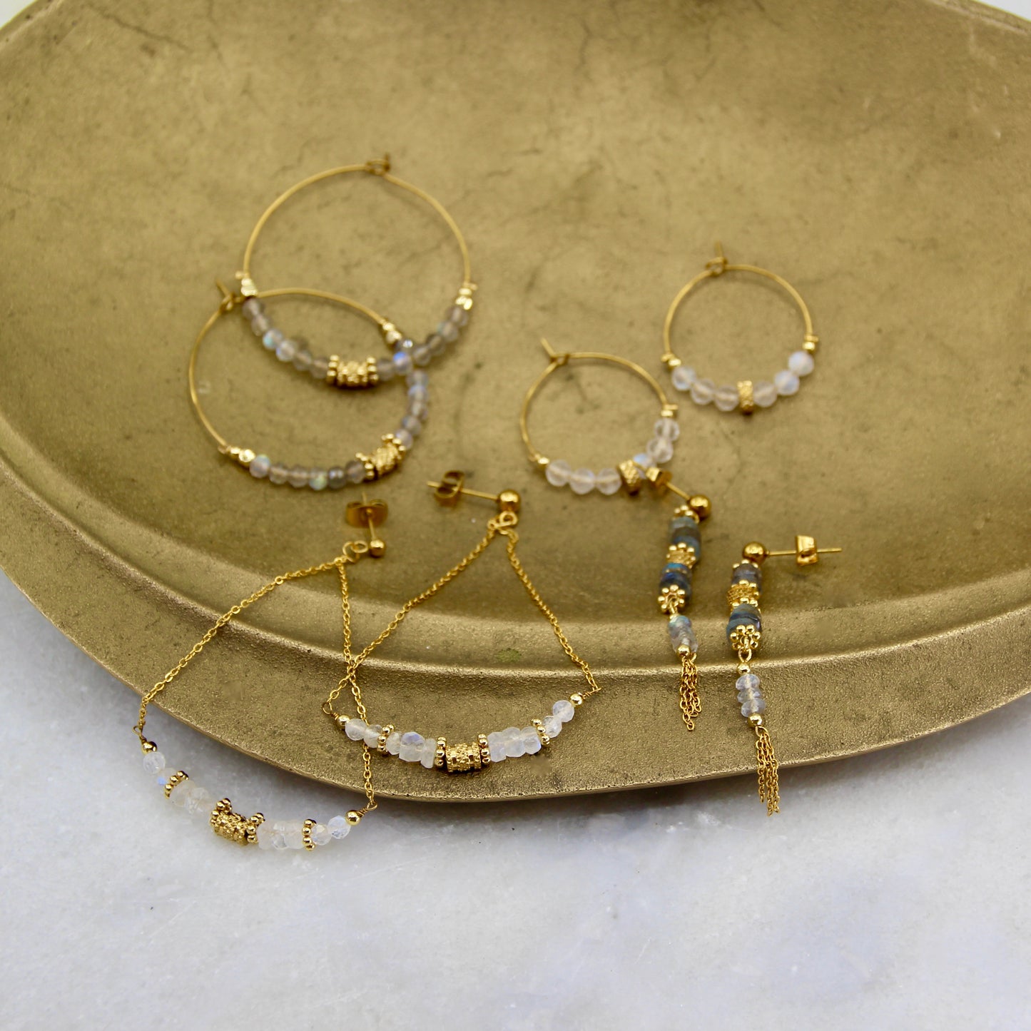 Jupiter’s Muse Drop Chain Earring