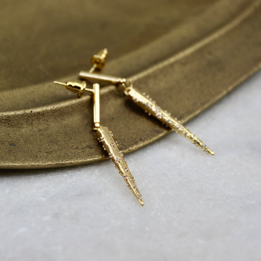 The Eclipse Wore Gold Earring