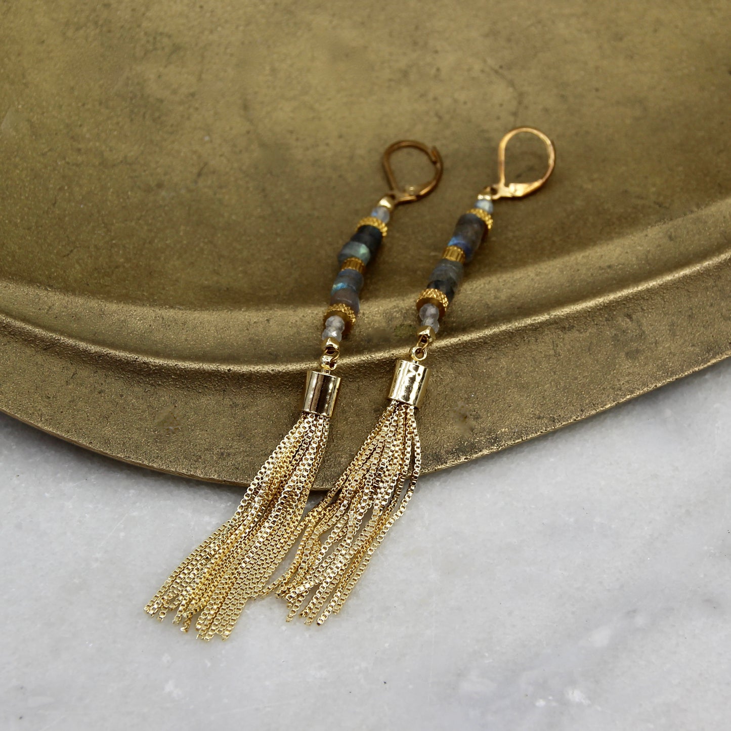Jupiter’s Muse Tassle Chain Earring