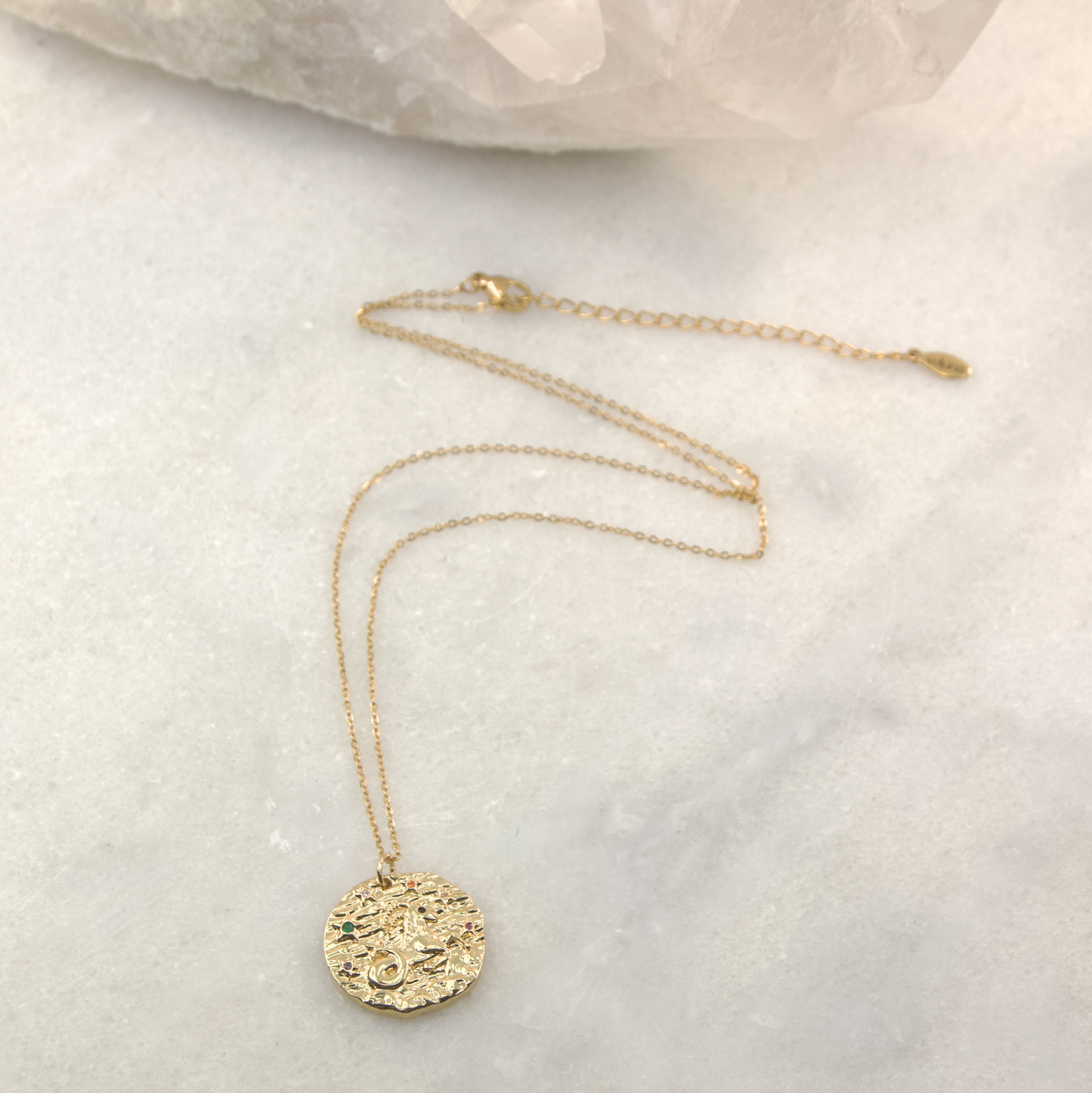 Capricorn Golden Age Zodiac Pendant