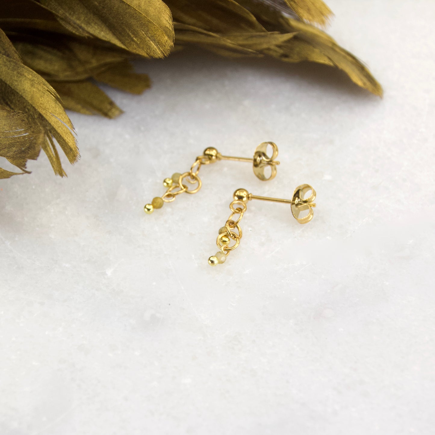 Divine Treasures Drop Stud Earring