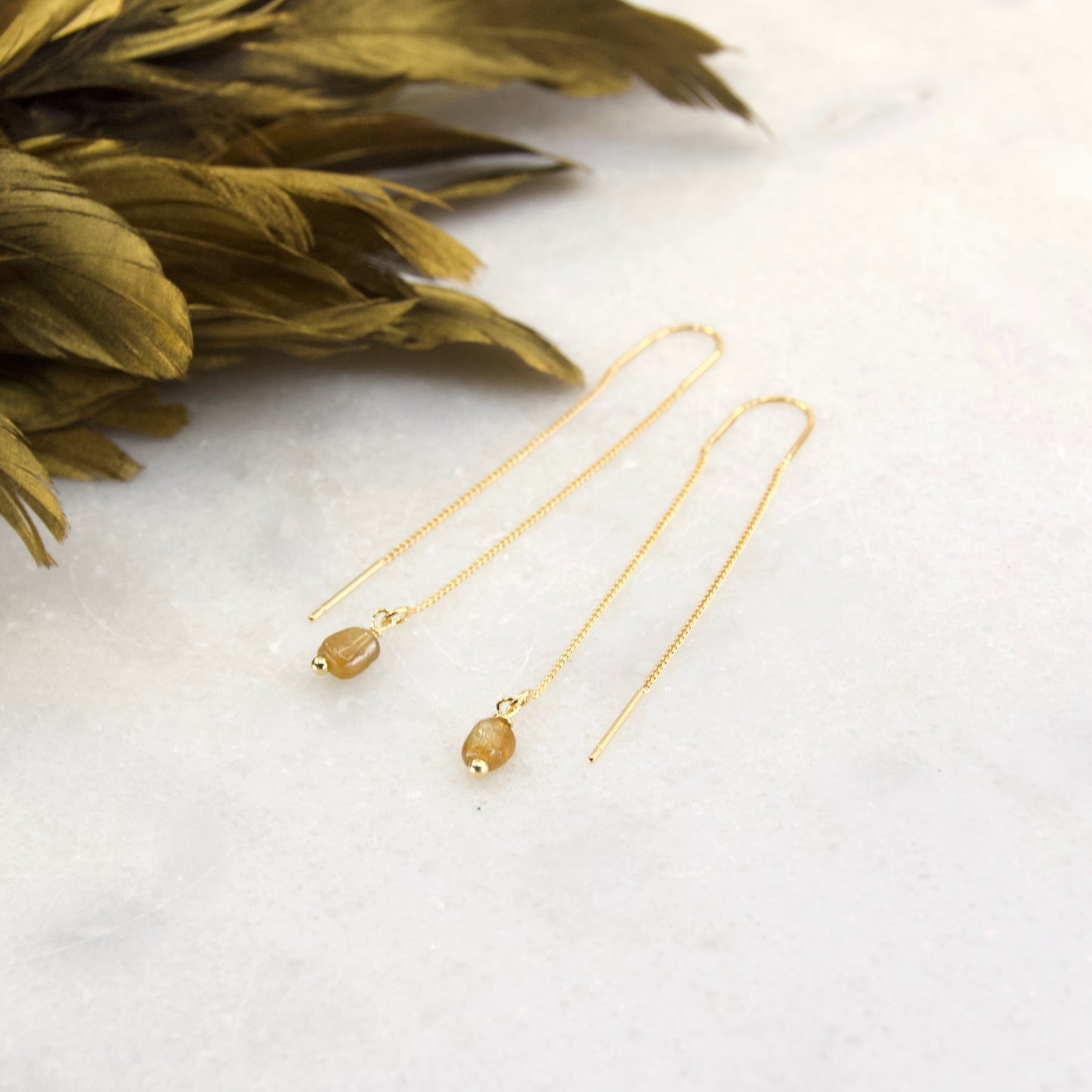 Divine Treasures Tourmaline Threader Earring