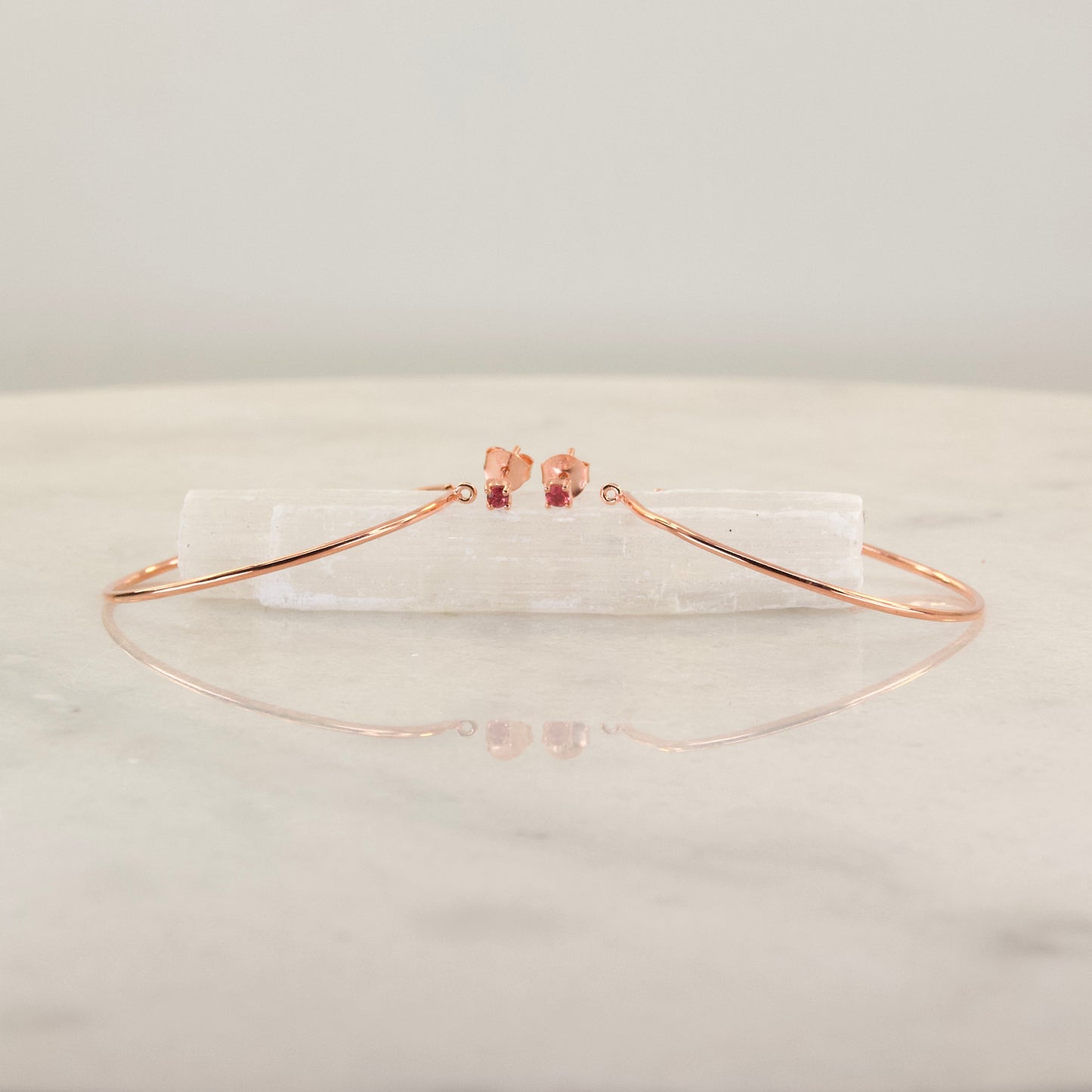 The Big Tease Rose Gold Stud or Hoop