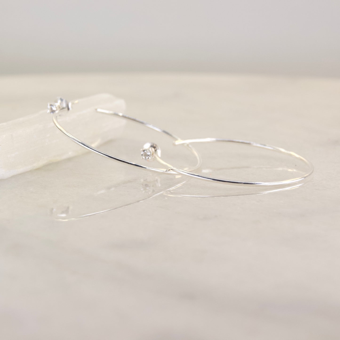 The Big Tease Silver Stud or Hoop