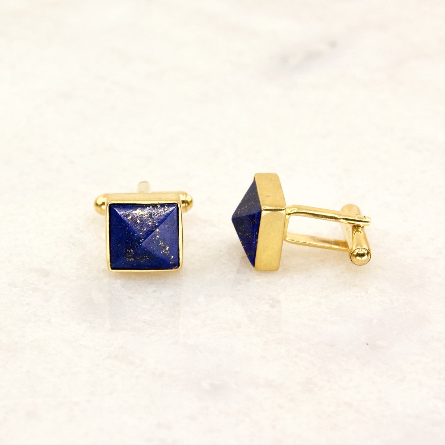 Dapper Lapis Lazuli Cuff Links