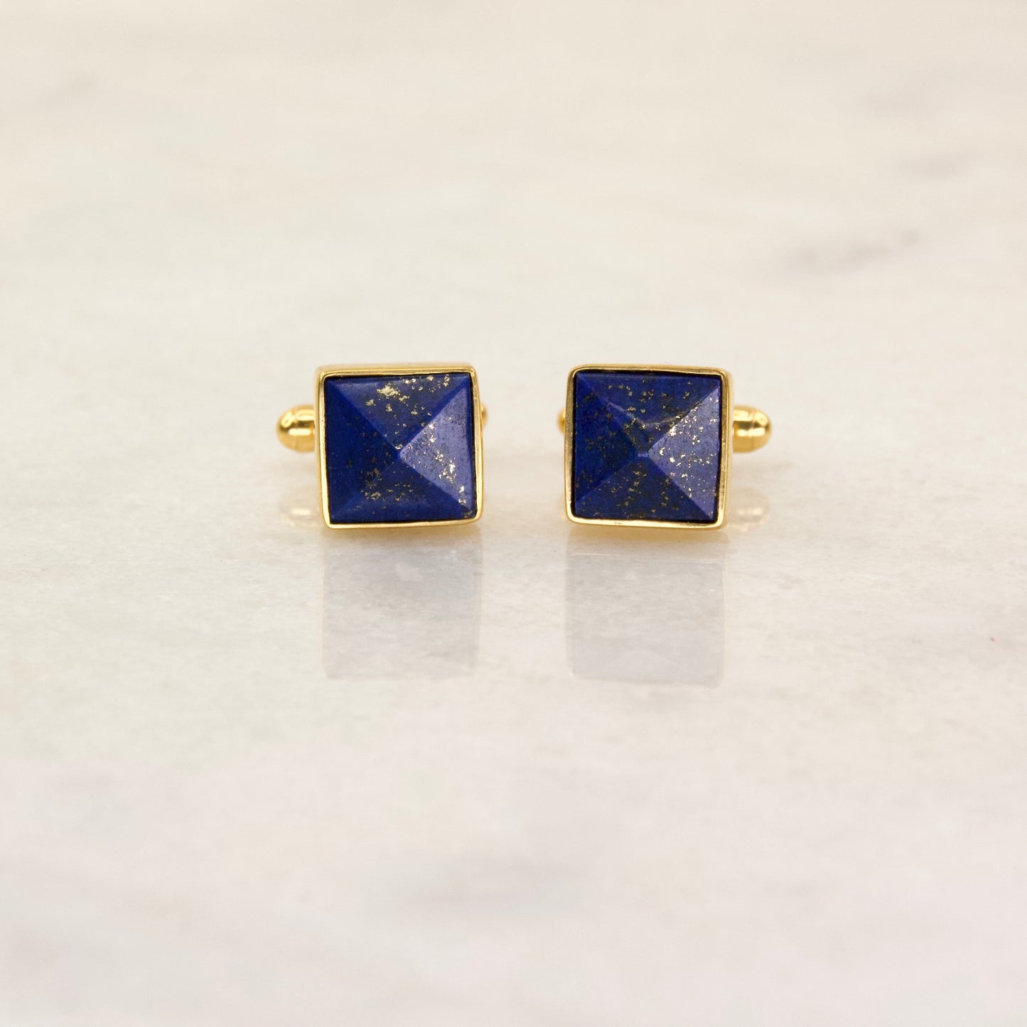 Dapper Lapis Lazuli Cuff Links