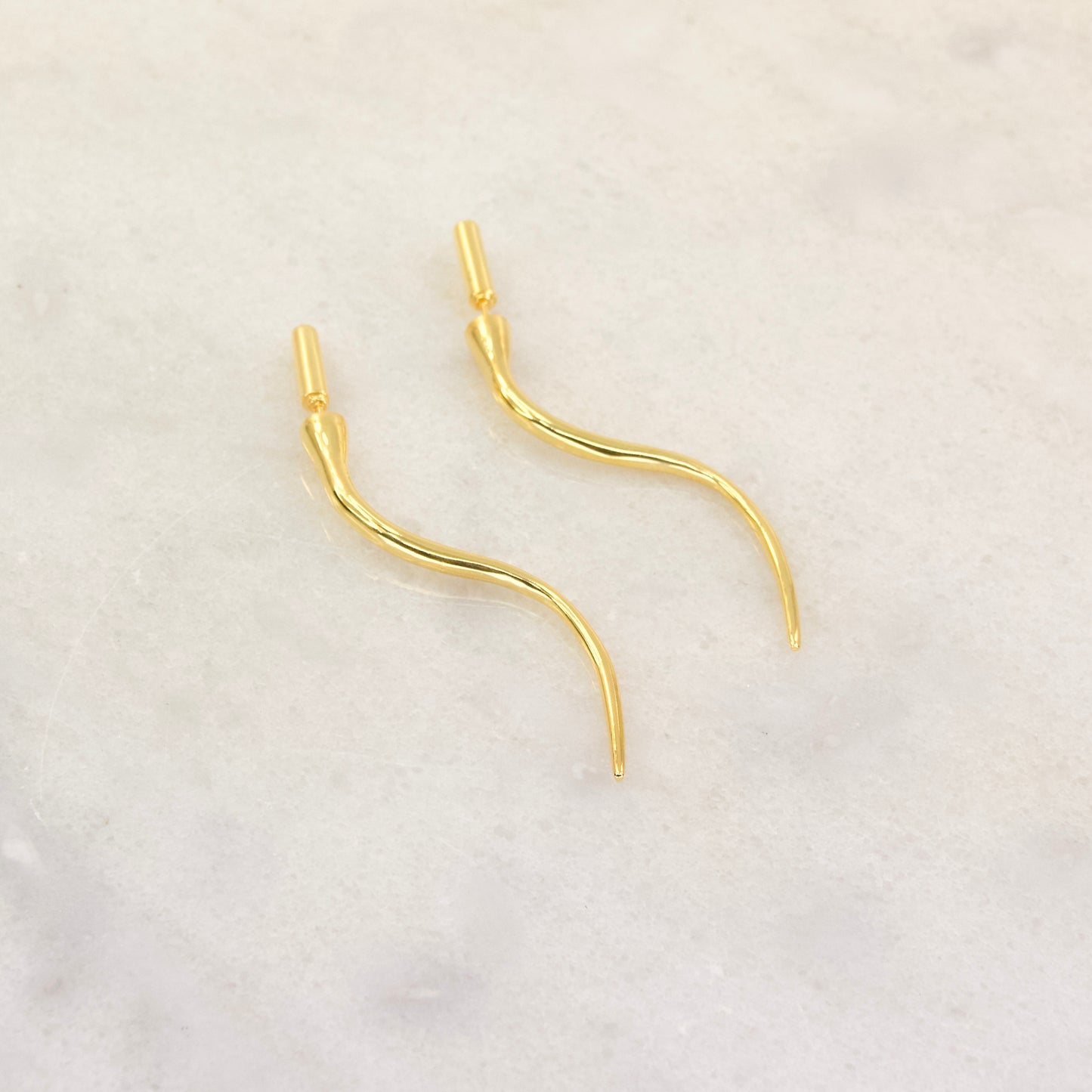 The Arch & Swirl Stud Through Earring