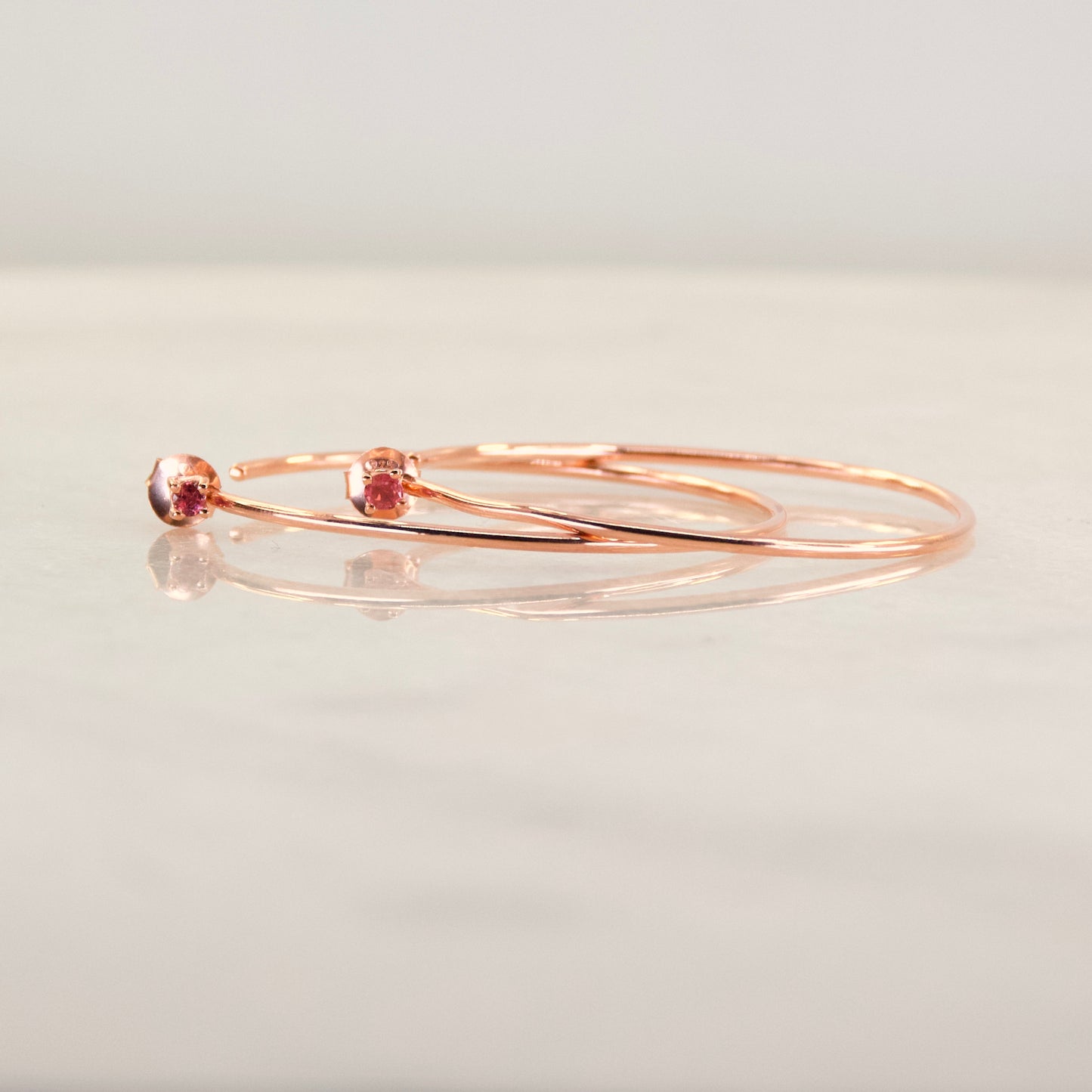 The Big Tease Rose Gold Stud or Hoop