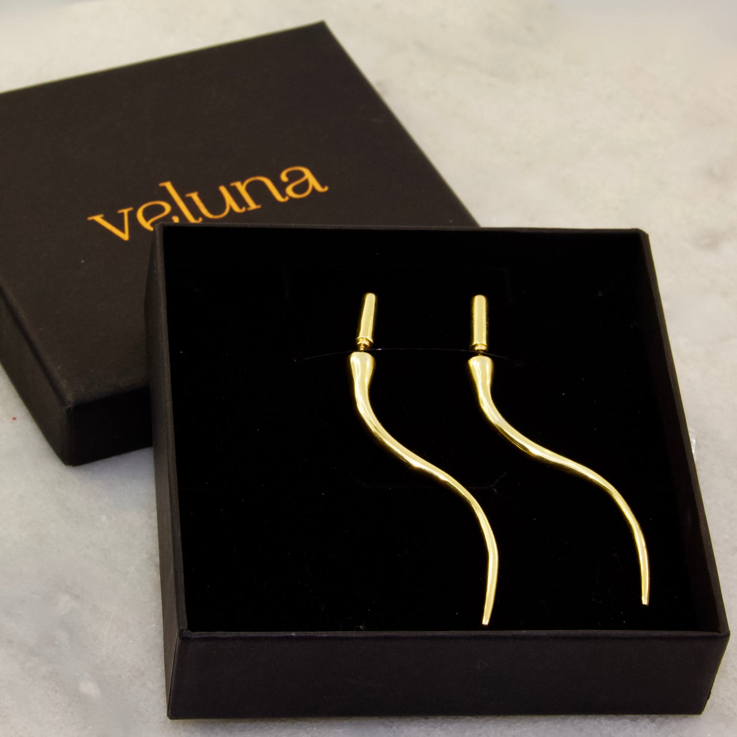 The Arch & Swirl Stud Through Earring
