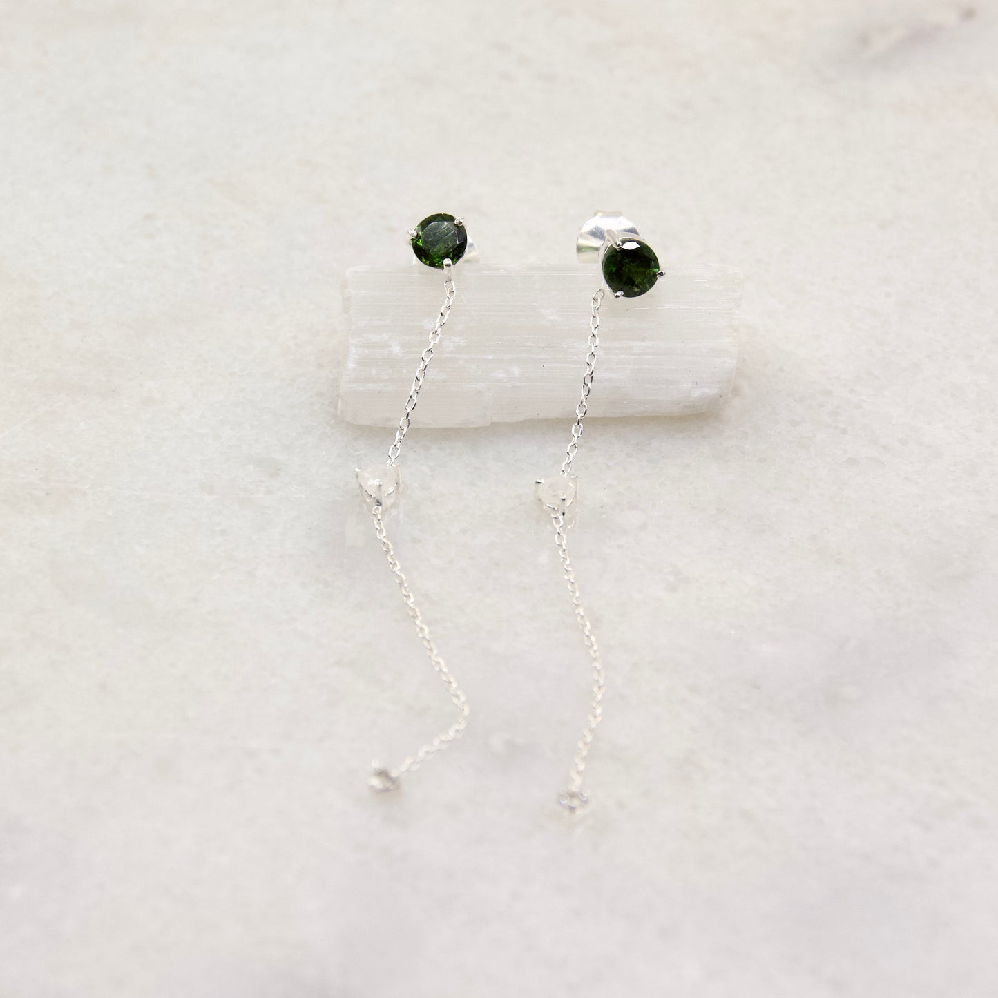 All That Glitters Green Tourmaline Earring