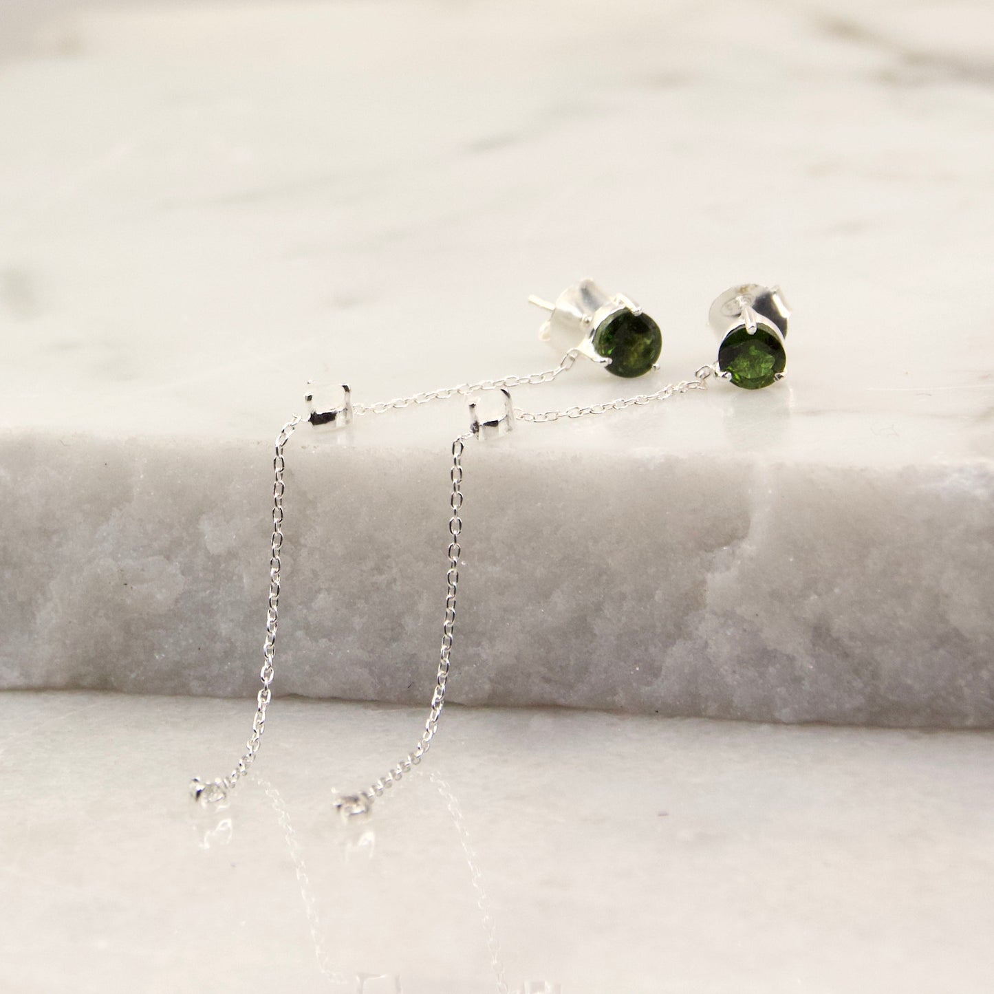 All That Glitters Green Tourmaline Earring