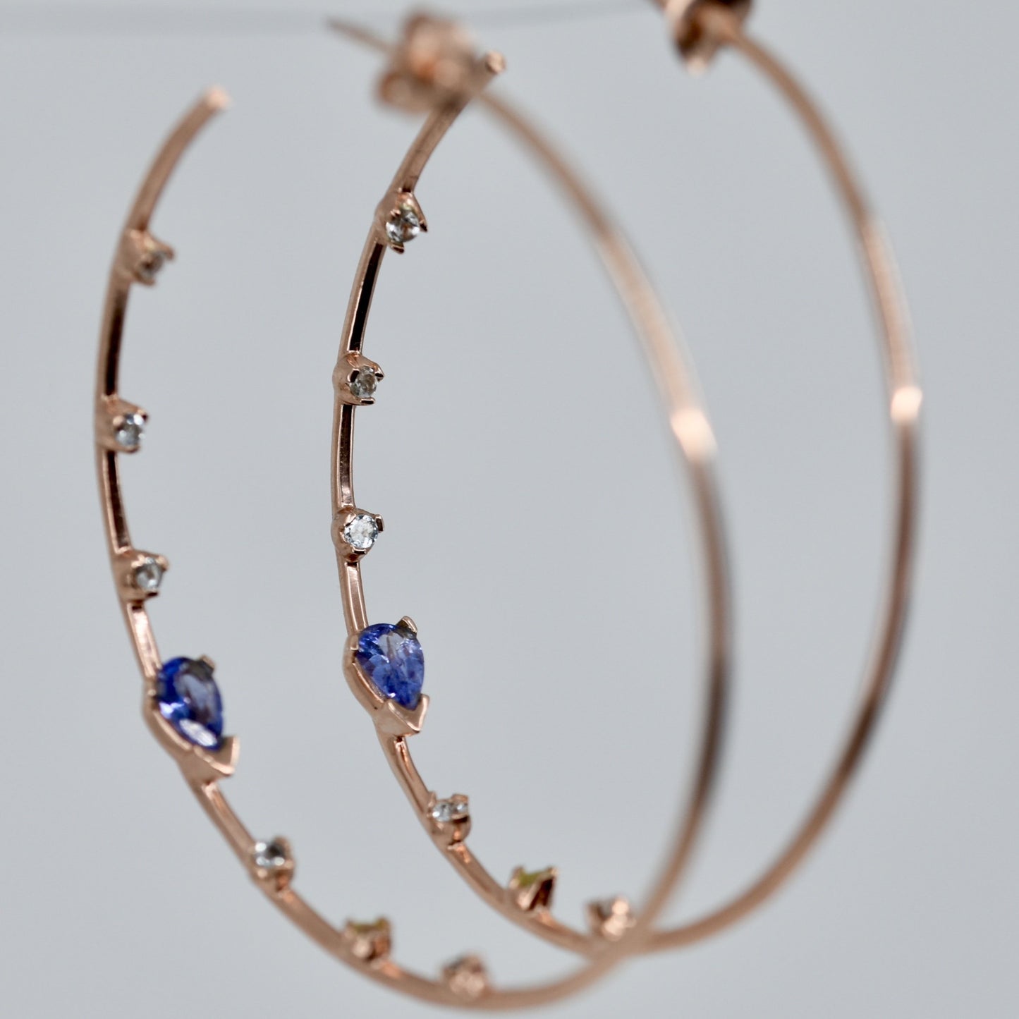 All That Glitters Tanzanite Large Hoop