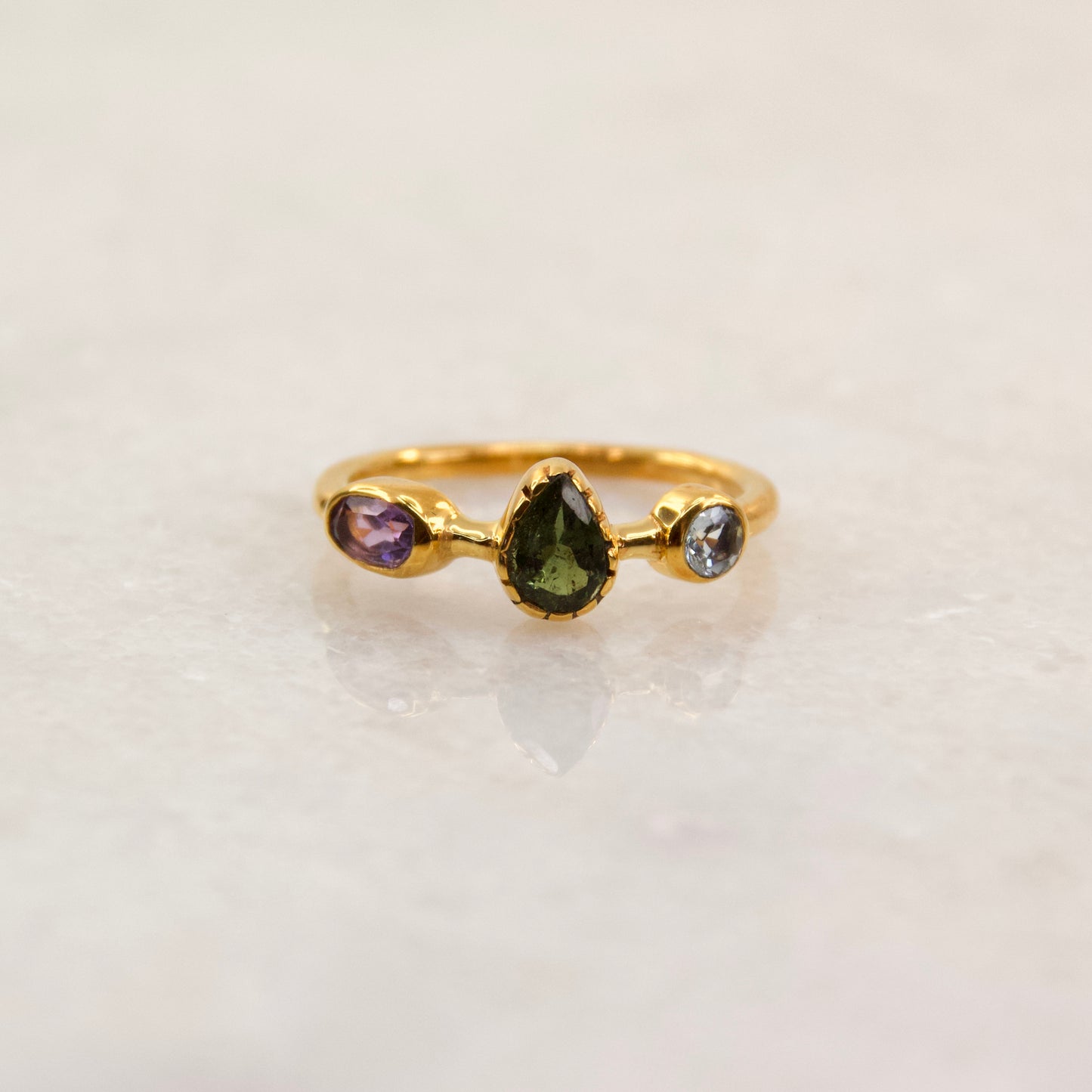 Sacred Treasures Green Tourmaline Ring