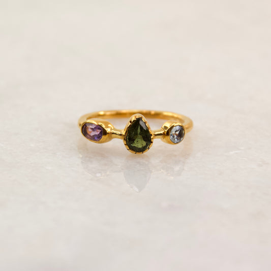 Sacred Treasures Green Tourmaline Ring