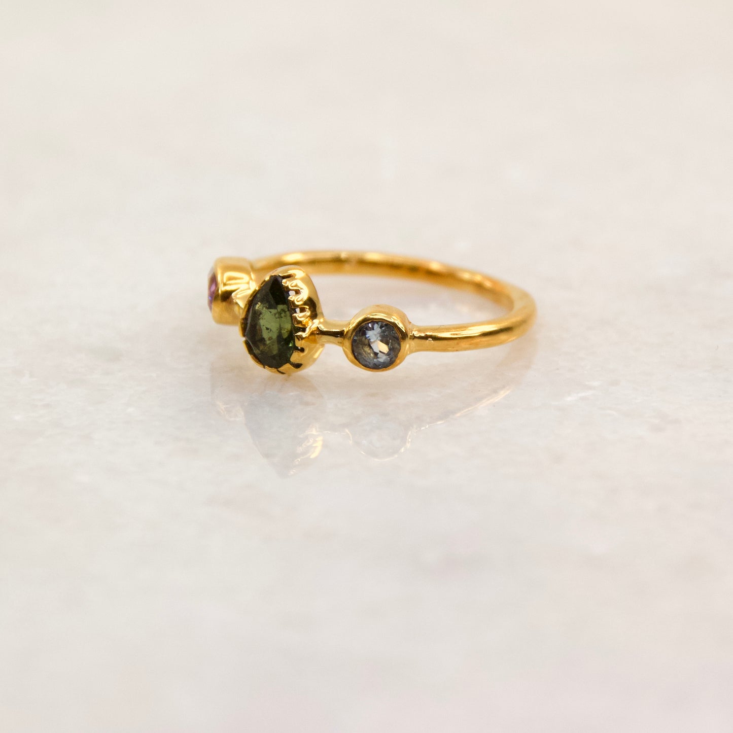 Sacred Treasures Green Tourmaline Ring