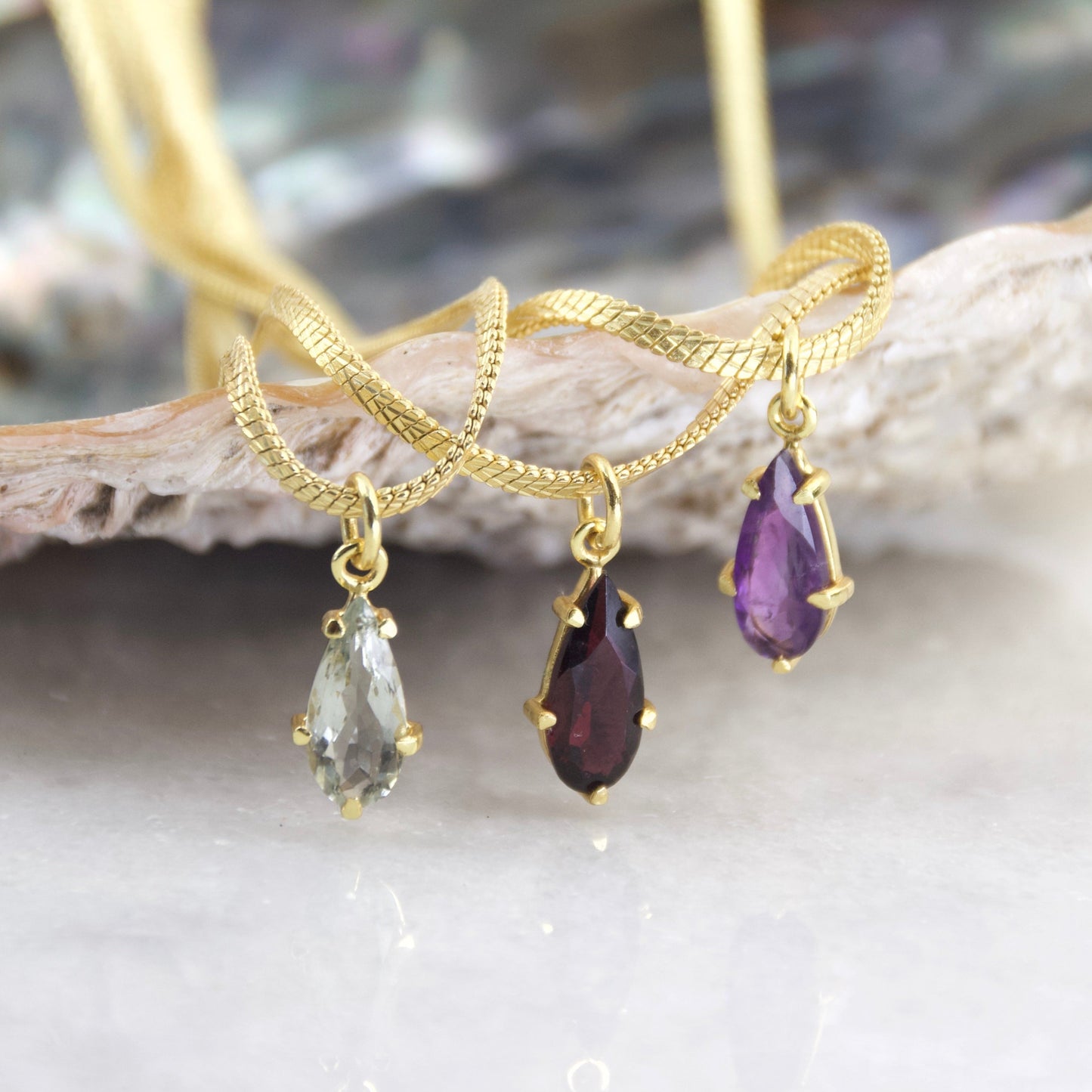 Golden Age Amethyst Teared Pendant