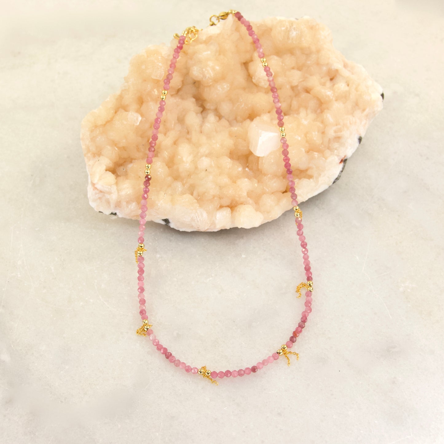 Divine Balance Tourmaline Drop Necklace
