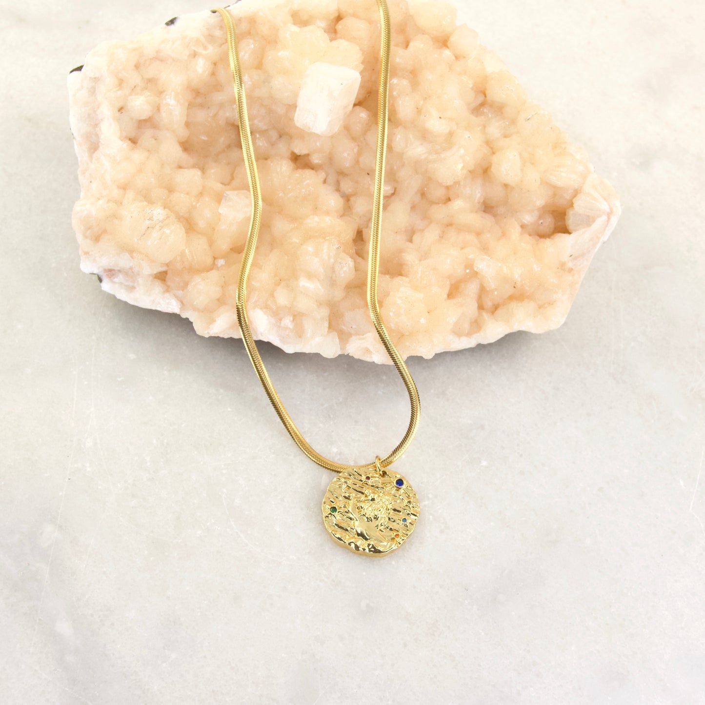 Leo Golden Age Zodiac Pendant