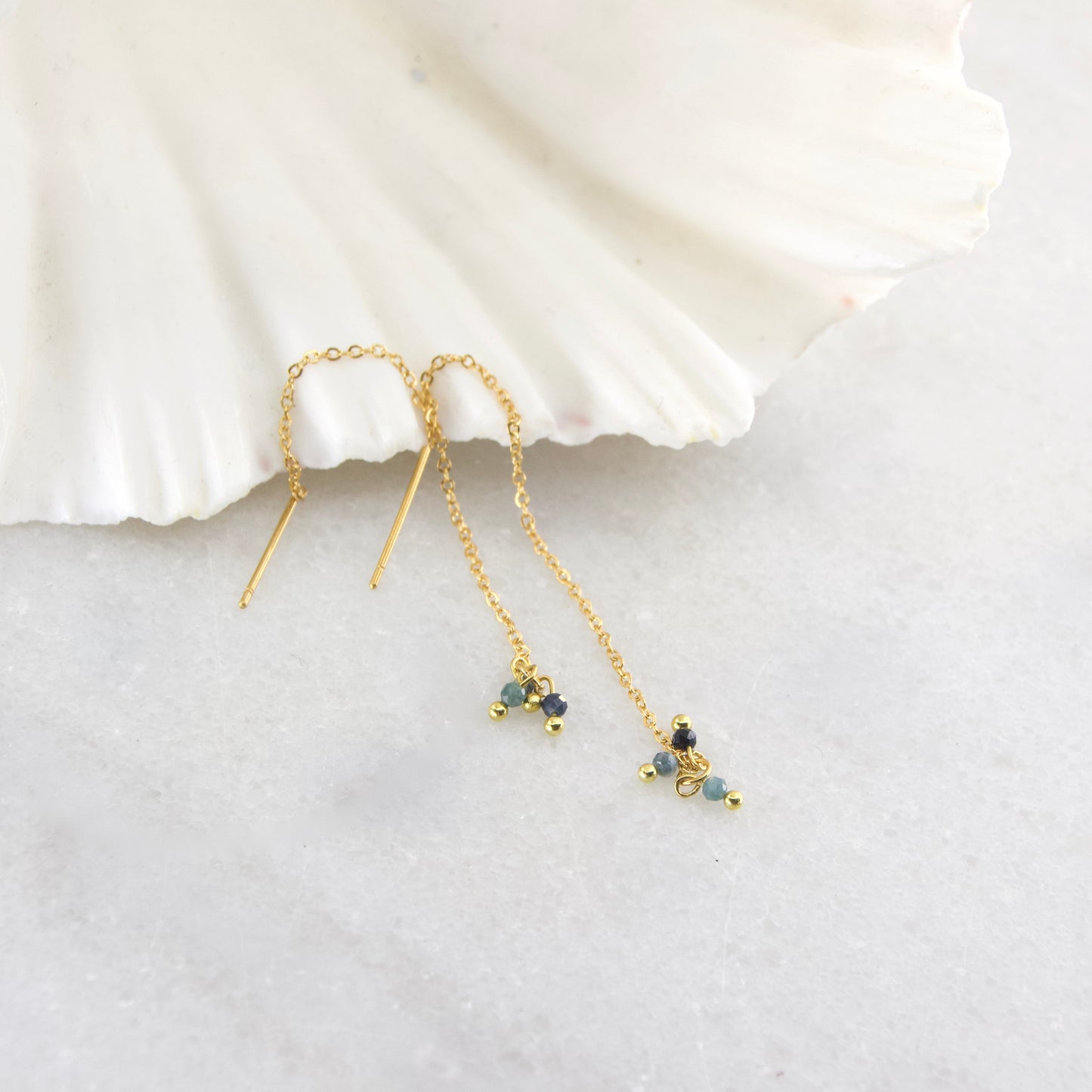 Divine Treasures Tourmaline Thread Earring