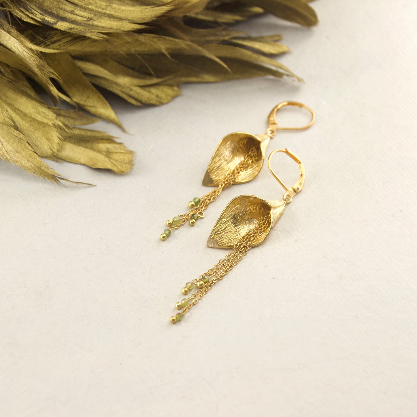 Divine Treasures Tourmaline + Lily Tassle Earring