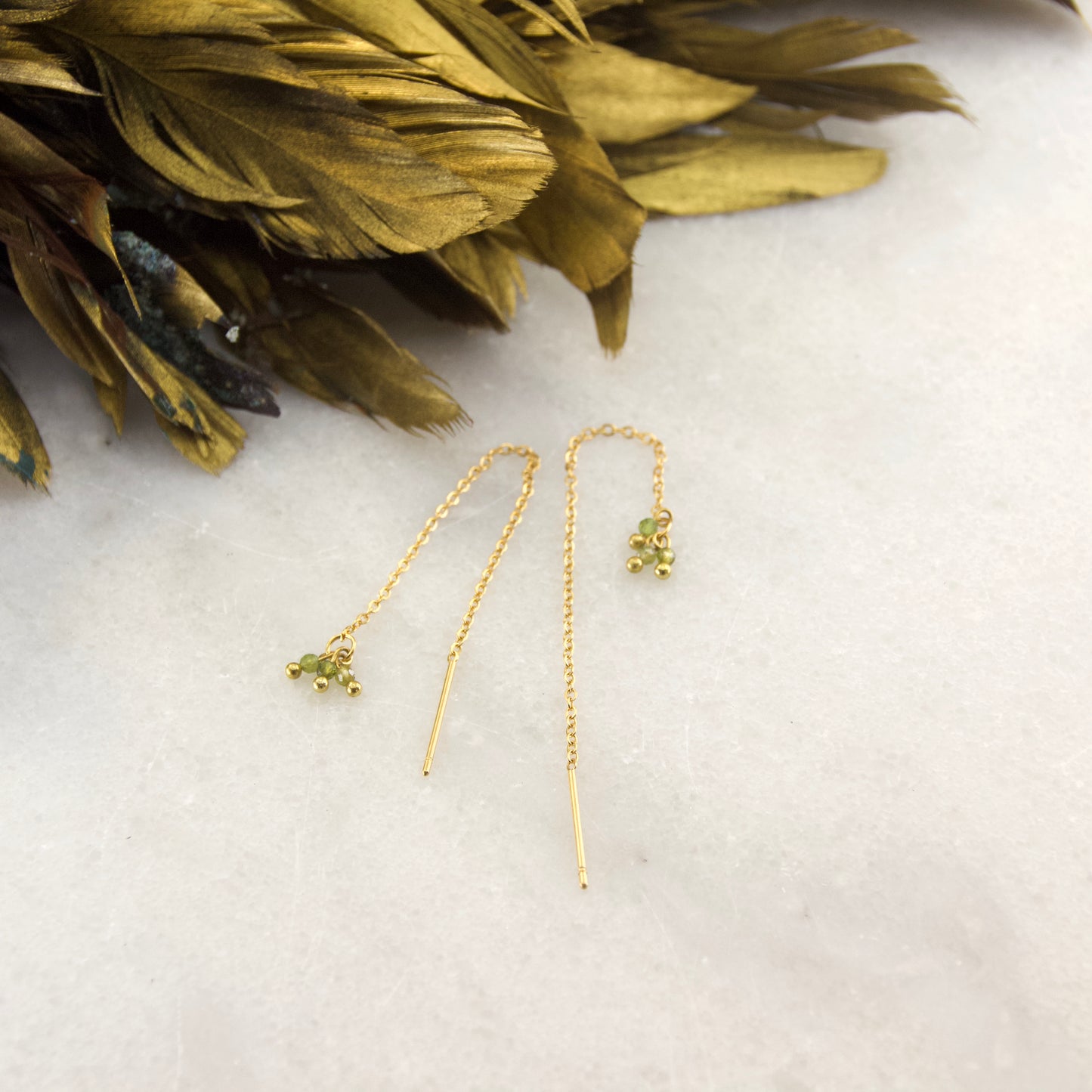 Divine Treasures Tourmaline Thread Earring