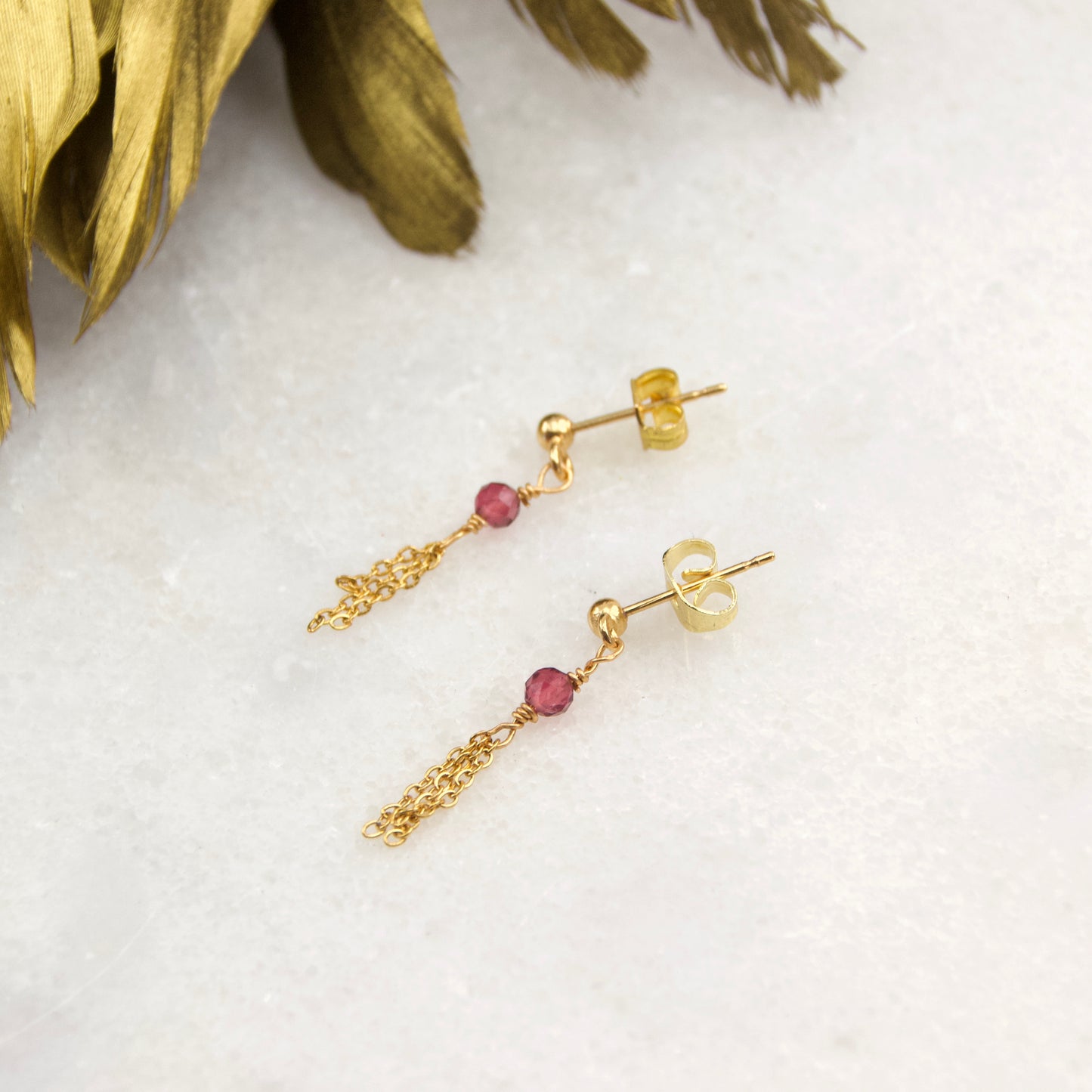 Divine Treasures Tourmaline Tassle Earring