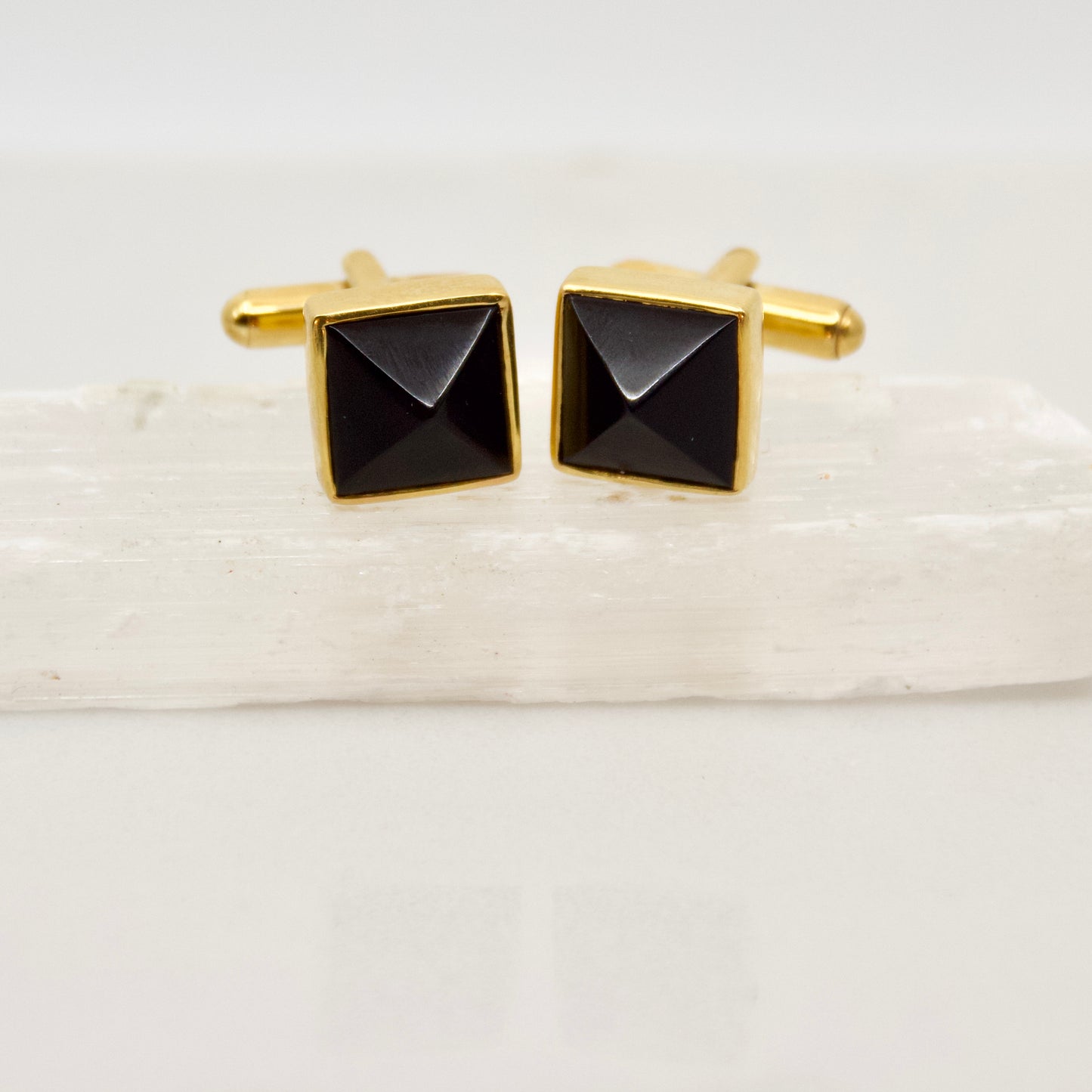 Dapper Black Onyx Cuff Links