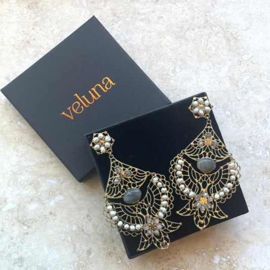 Custom Gemstone Statement Earring