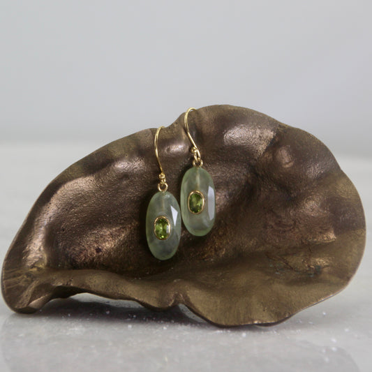 Sage's Secret Peridot & Prehnite Earring