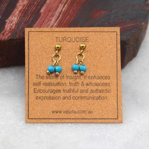 Golden Age Turquoise Stud Earring