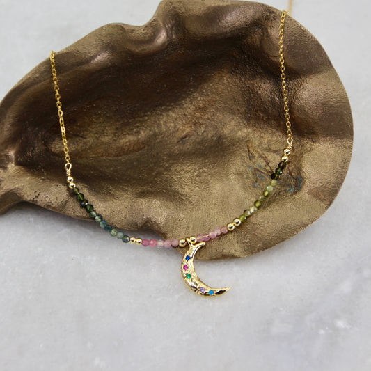 Lunar Lure Tourmaline Necklace