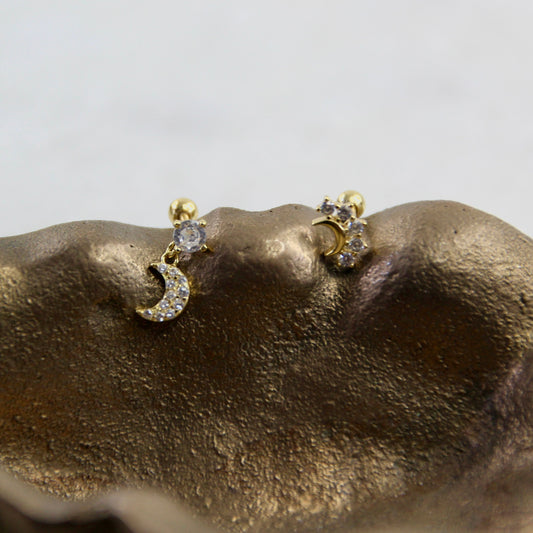 Celestial Moon Earring
