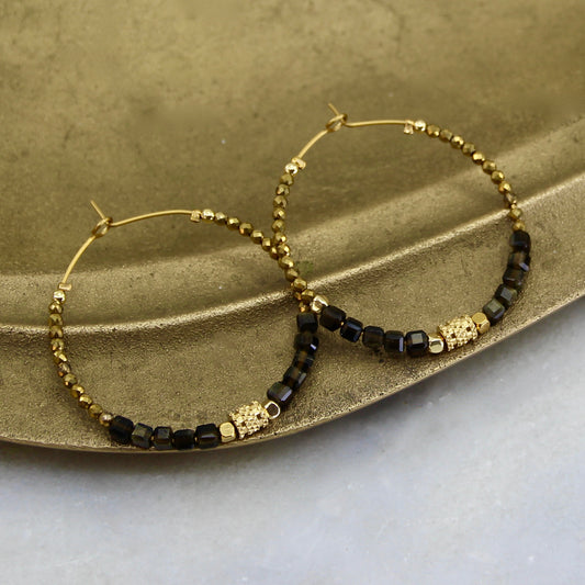 Nebula's Kiss Large Hoop Earring