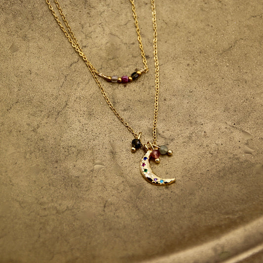 Lunar Lure Tourmaline Pendant