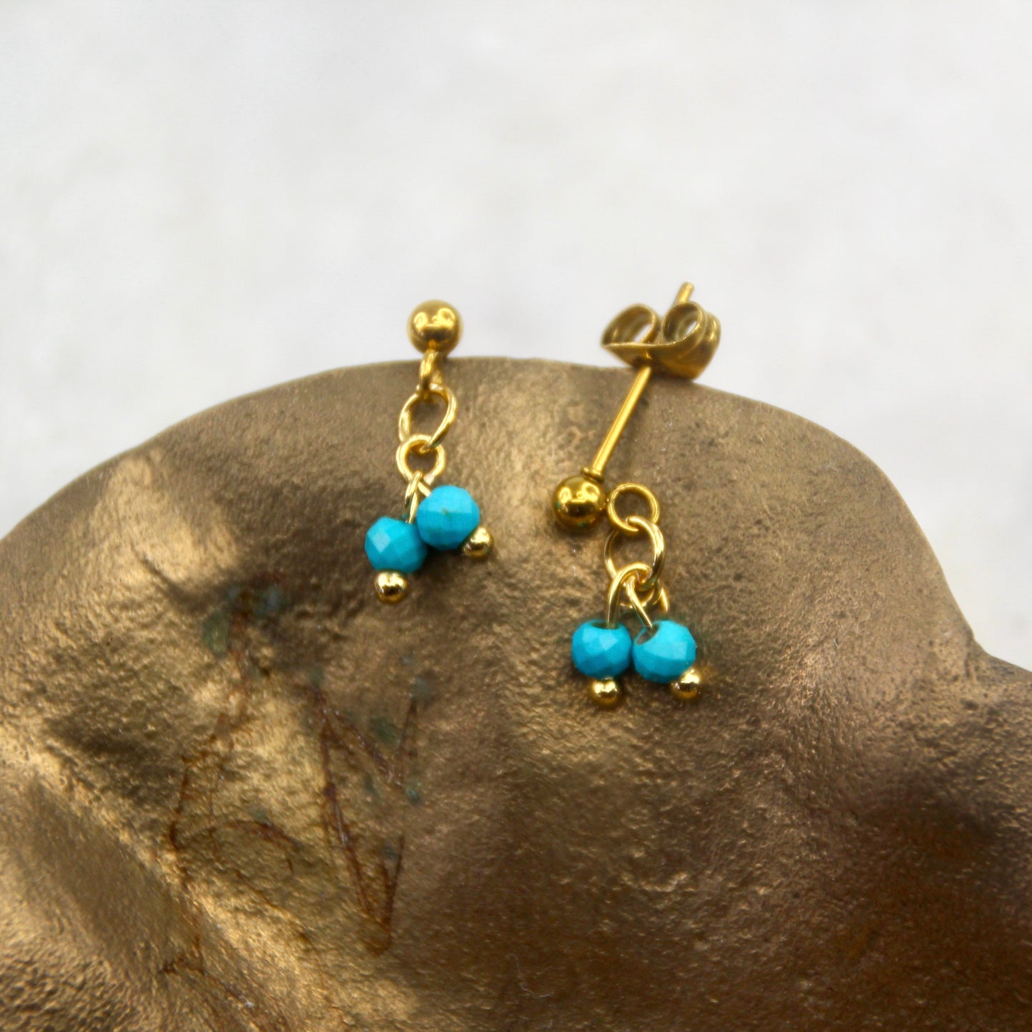 Golden Age Turquoise Stud Earring