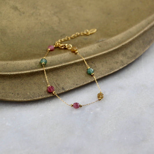 Wanderlust Tourmaline Chain Anklet